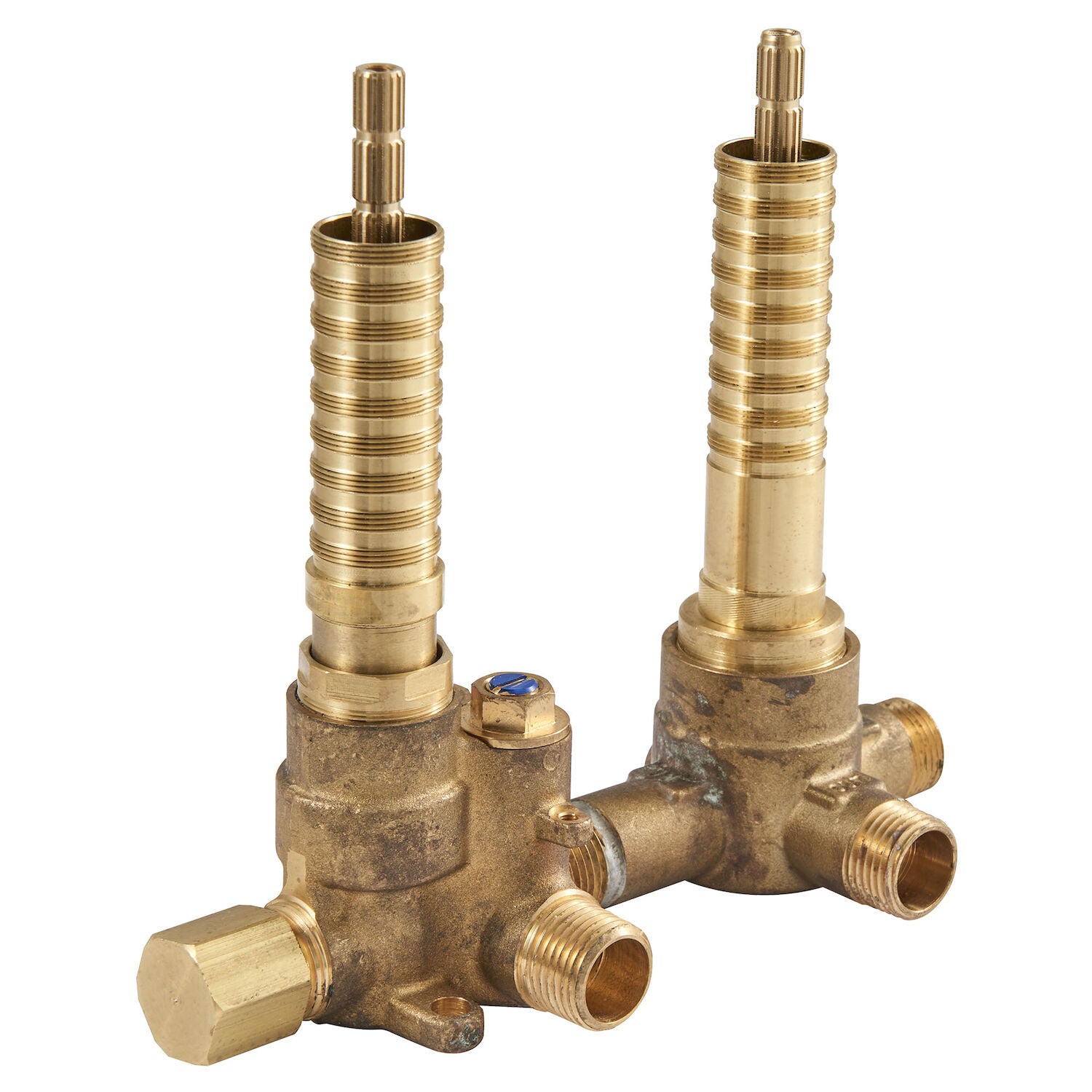 2-HANDLE THERMOSTATIC ROUGH VALVE WITH 2-WAY DIVERTER NON-SHARED FUNCTIONS