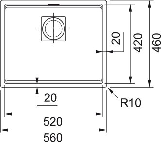 PEAK SINGLE BOWL UNDERMOUNT SINK - robinsonco.ca