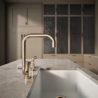 COMPONENTS® SINGLE-HANDLE KITCHEN SINK FAUCET WITH TWO-FUNCTION EXTENDED-REACH SQUARE SPOUT AND SIDE SPRAYER - robinsonco.ca