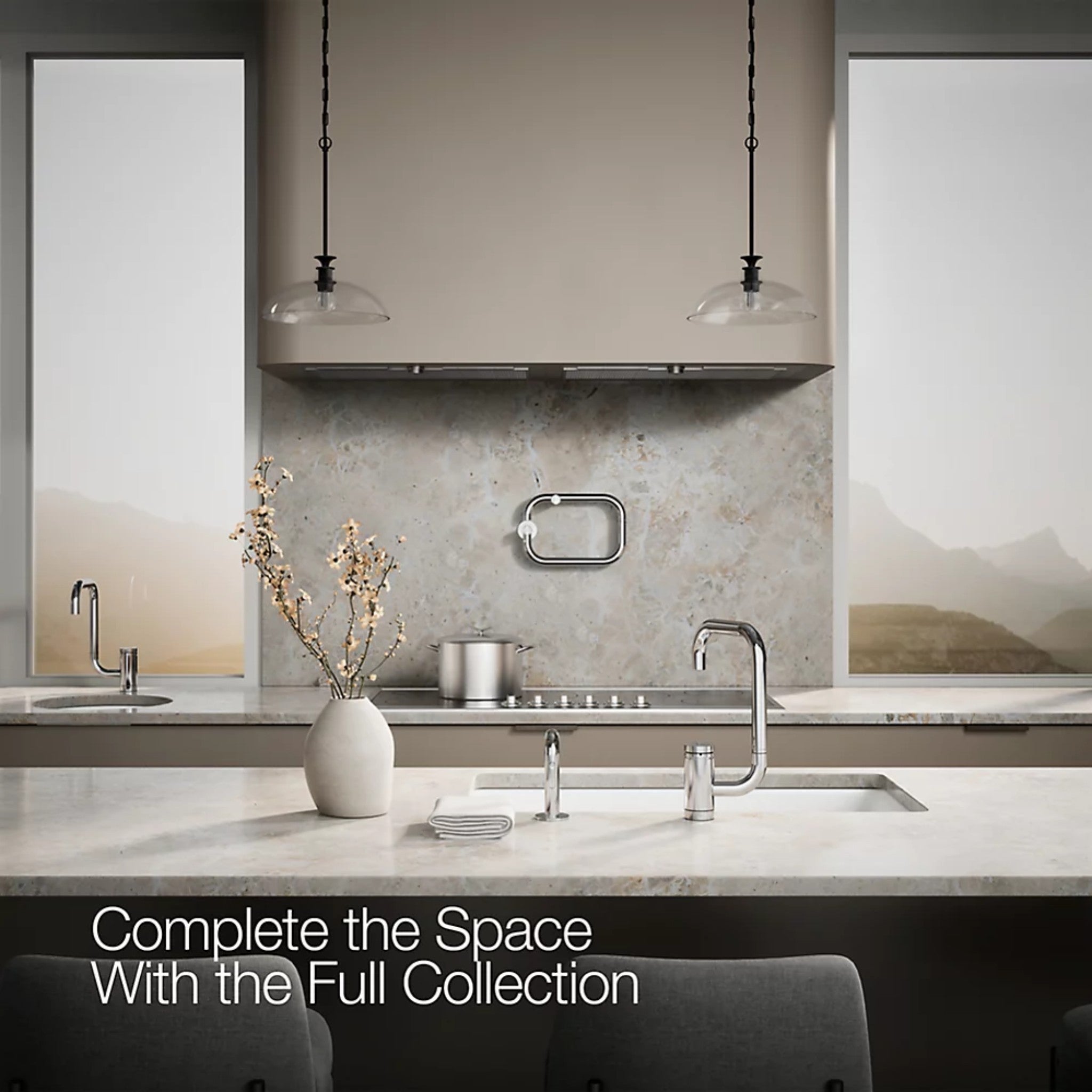 COMPONENTS® SINGLE-HANDLE KITCHEN SINK FAUCET WITH TWO-FUNCTION EXTENDED-REACH SQUARE SPOUT AND SIDE SPRAYER - robinsonco.ca