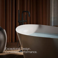 PURIST® FLOOR MOUNT BATH FILLER TRIM WITH HANDSHOWER - robinsonco.ca