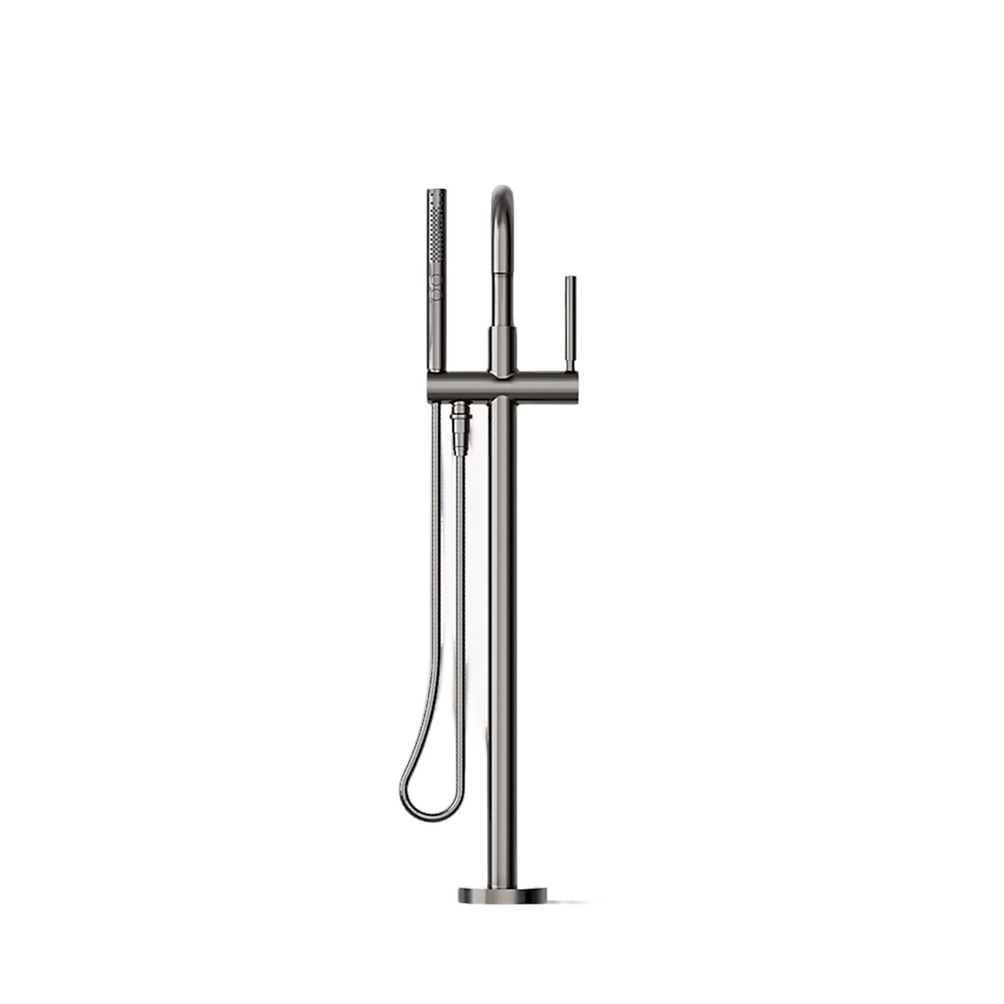 PURIST® FLOOR MOUNT BATH FILLER TRIM WITH HANDSHOWER - robinsonco.ca