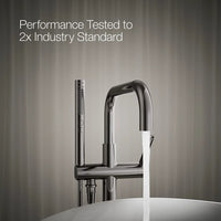 PURIST® FLOOR MOUNT BATH FILLER TRIM WITH HANDSHOWER - robinsonco.ca