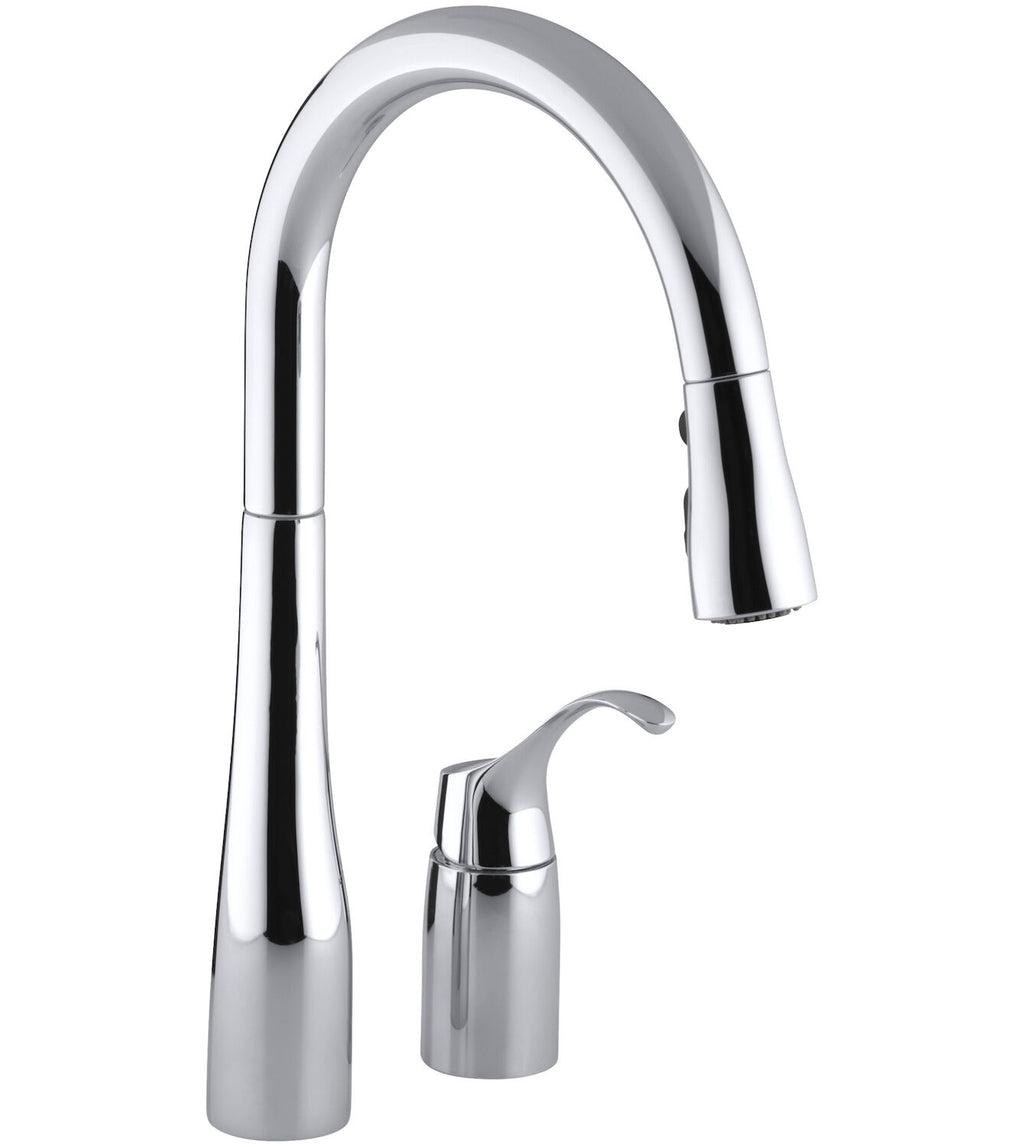 SIMPLICE® TWO-HOLE KITCHEN SINK FAUCET WITH 16-1/8-INCH PULL-DOWN SWIN