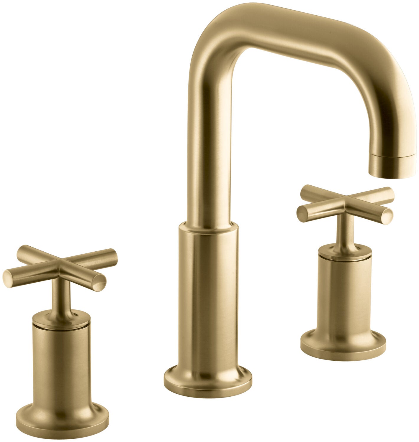 PURIST® DECK MOUNT BATH FAUCET TRIM FOR HIGH-FLOW VALVE WITH CROSS HANDLES - robinsonco.ca