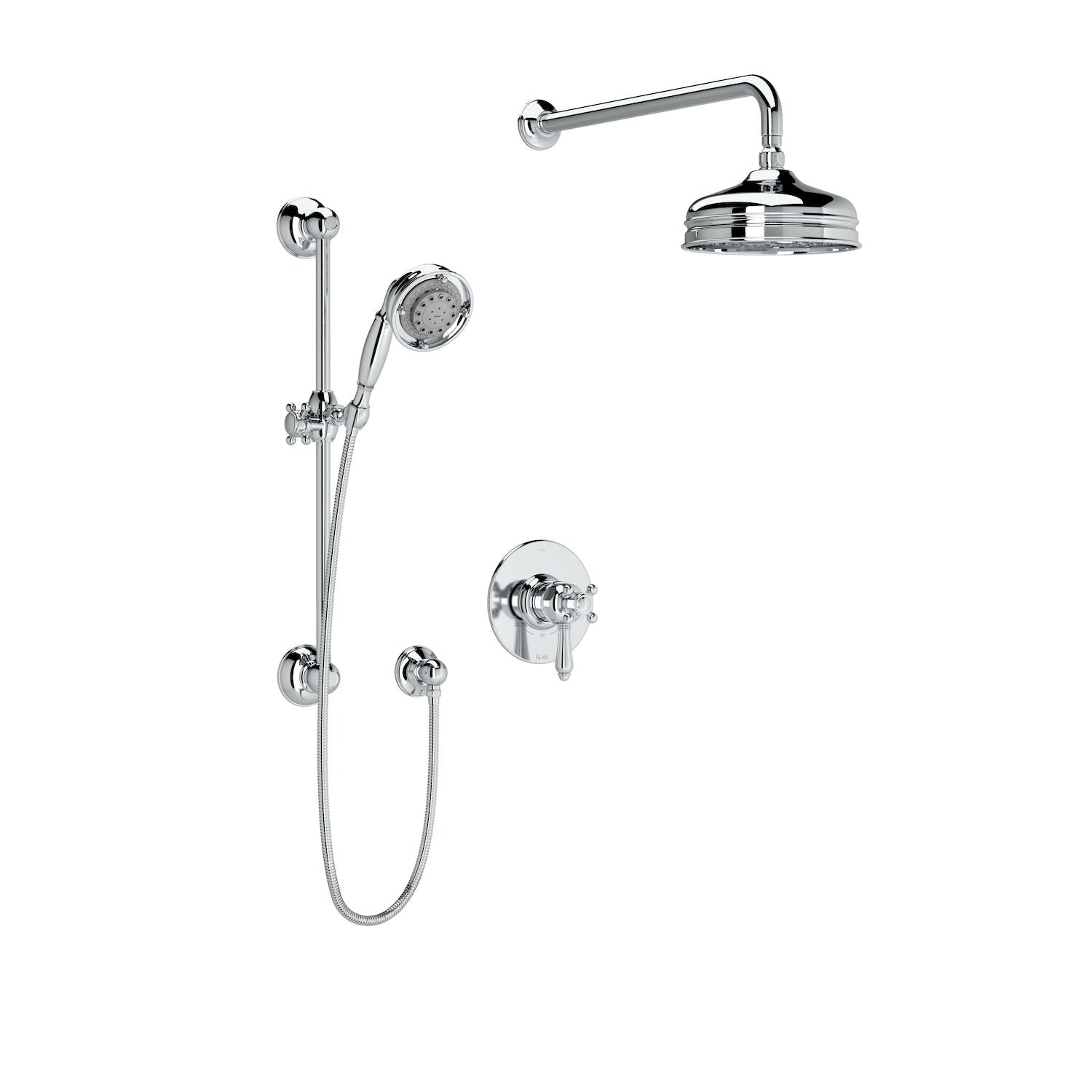 VIAGGIO 1/2" THERMOSTATIC & PRESSURE BALANCE 3 FUNCTION SYSTEM TRIM WITH INTEGRATED VOLUME CONTROL (LEVER HANDLE) - robinsonco.ca