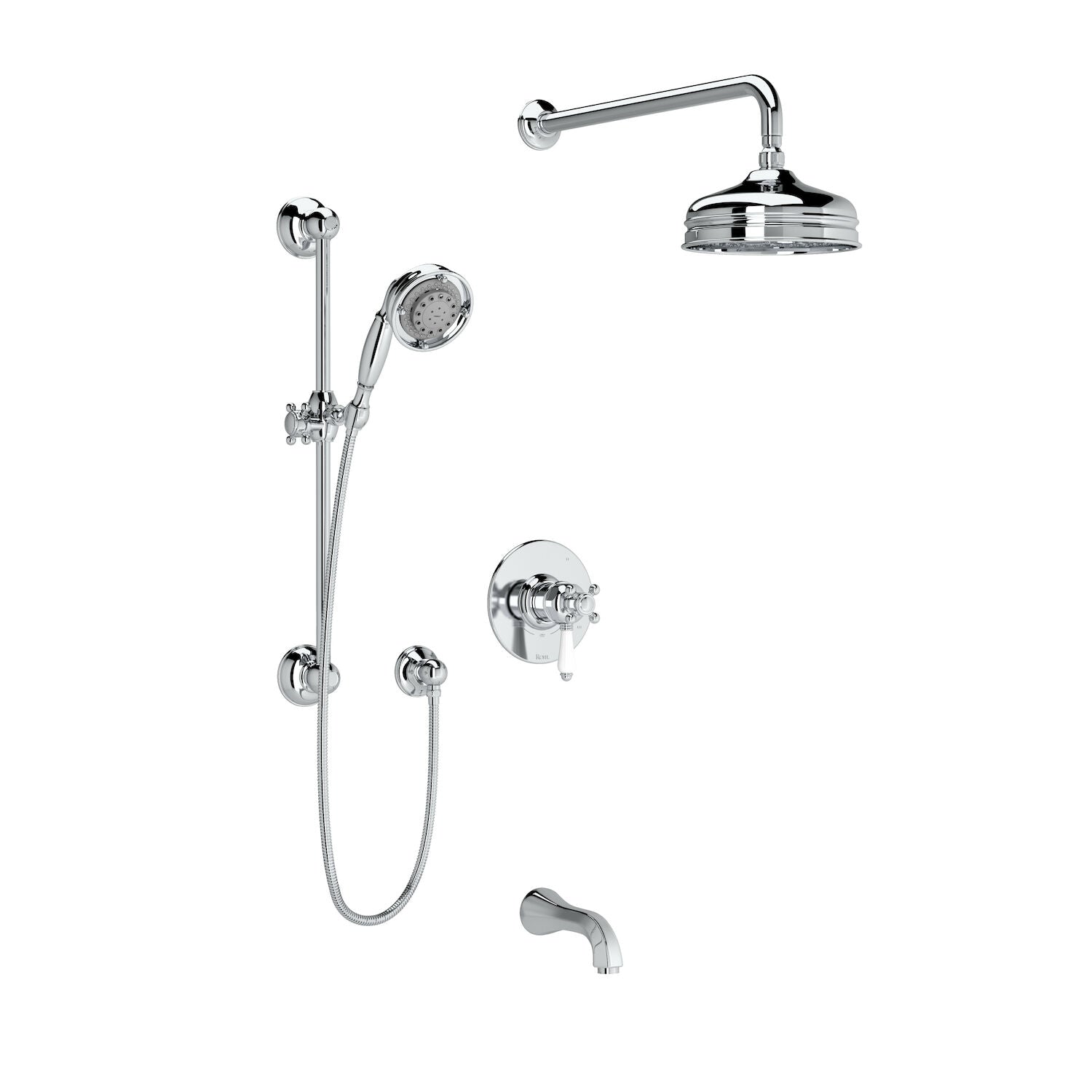 ACQUI 1/2" THERMOSTATIC & PRESSURE BALANCE 3 FUNCTION SYSTEM WITH INTEGRATED VOLUME CONTROL (PORCELAIN LEVER) - robinsonco.ca