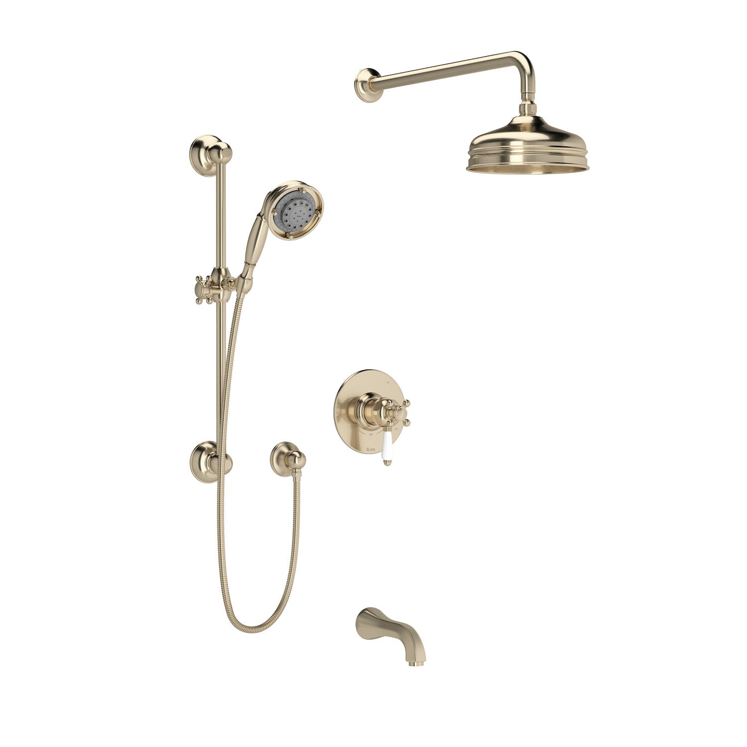 ACQUI 1/2" THERMOSTATIC & PRESSURE BALANCE 3 FUNCTION SYSTEM WITH INTEGRATED VOLUME CONTROL (PORCELAIN LEVER) - robinsonco.ca