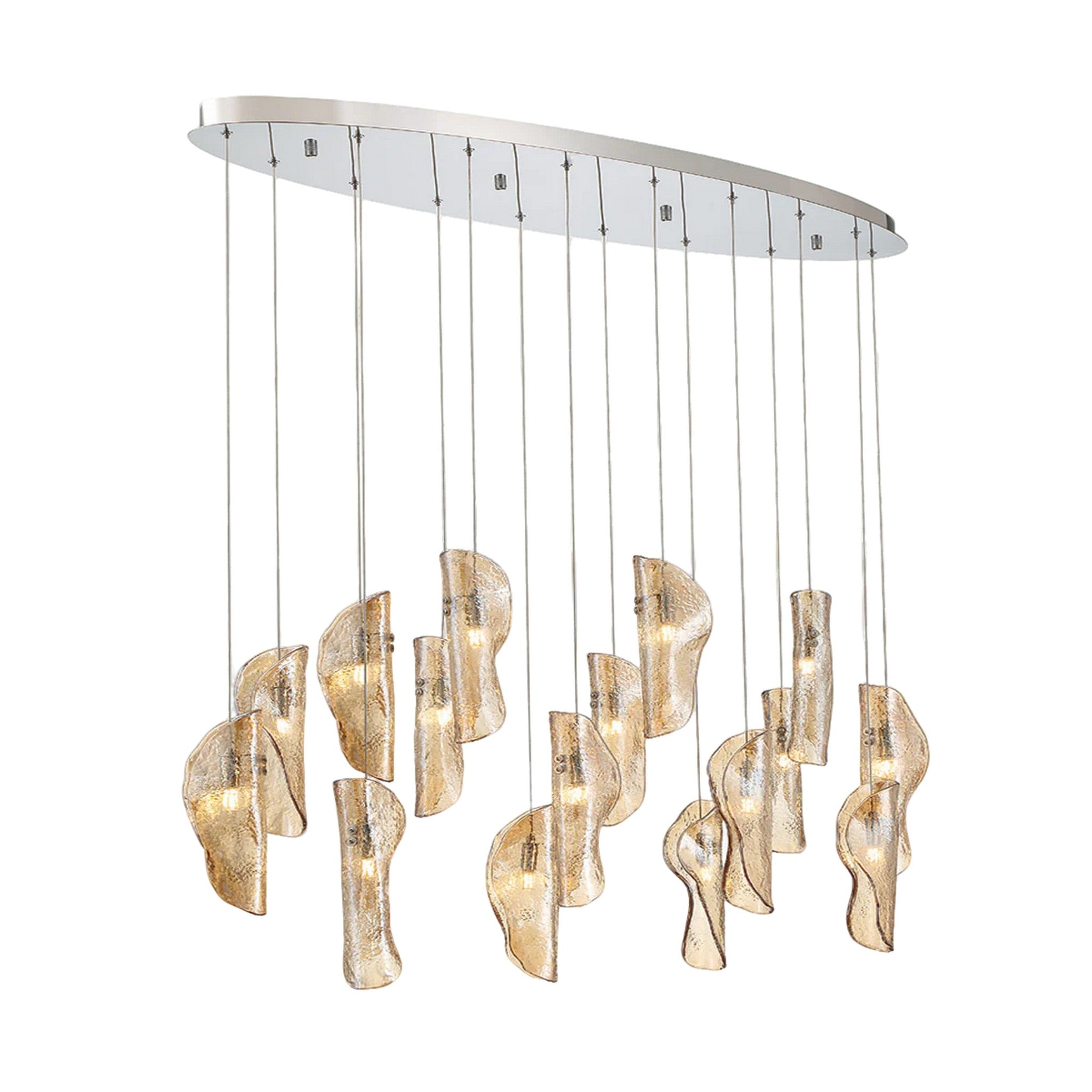 SORRENTO OVAL LED CHANDELIER (MULTIPLE SIZES) - robinsonco.ca