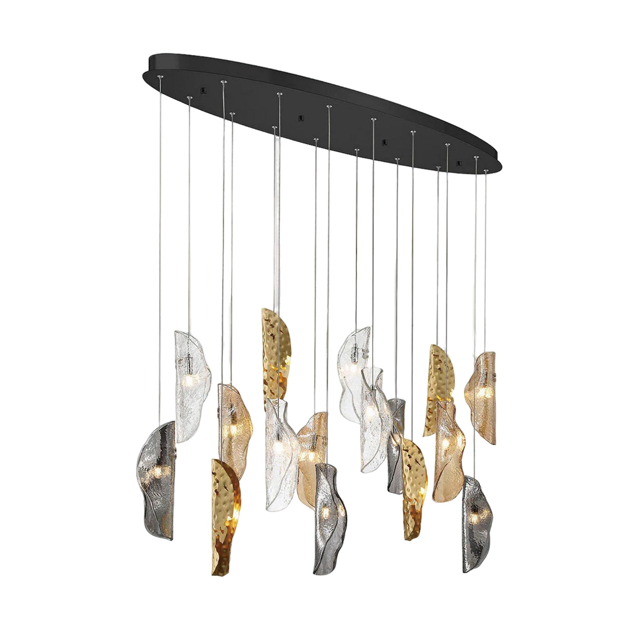 SORRENTO OVAL LED CHANDELIER (MULTIPLE SIZES) - robinsonco.ca