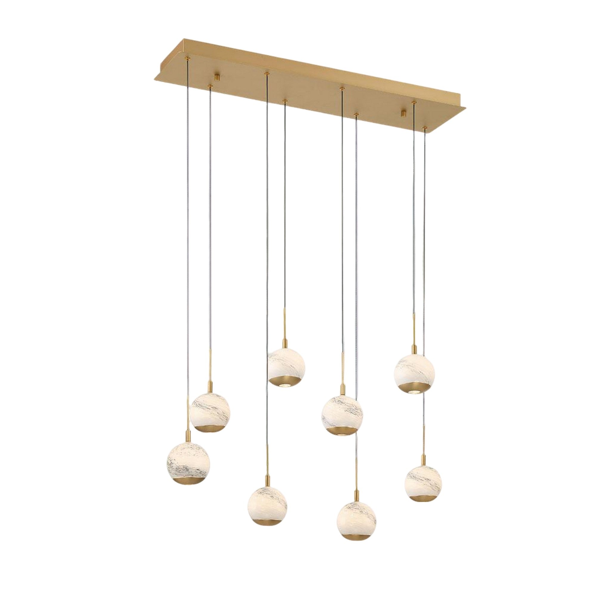 BAVENO RECTANGULAR LED CHANDELIER (MULTIPLE SIZES) - robinsonco.ca