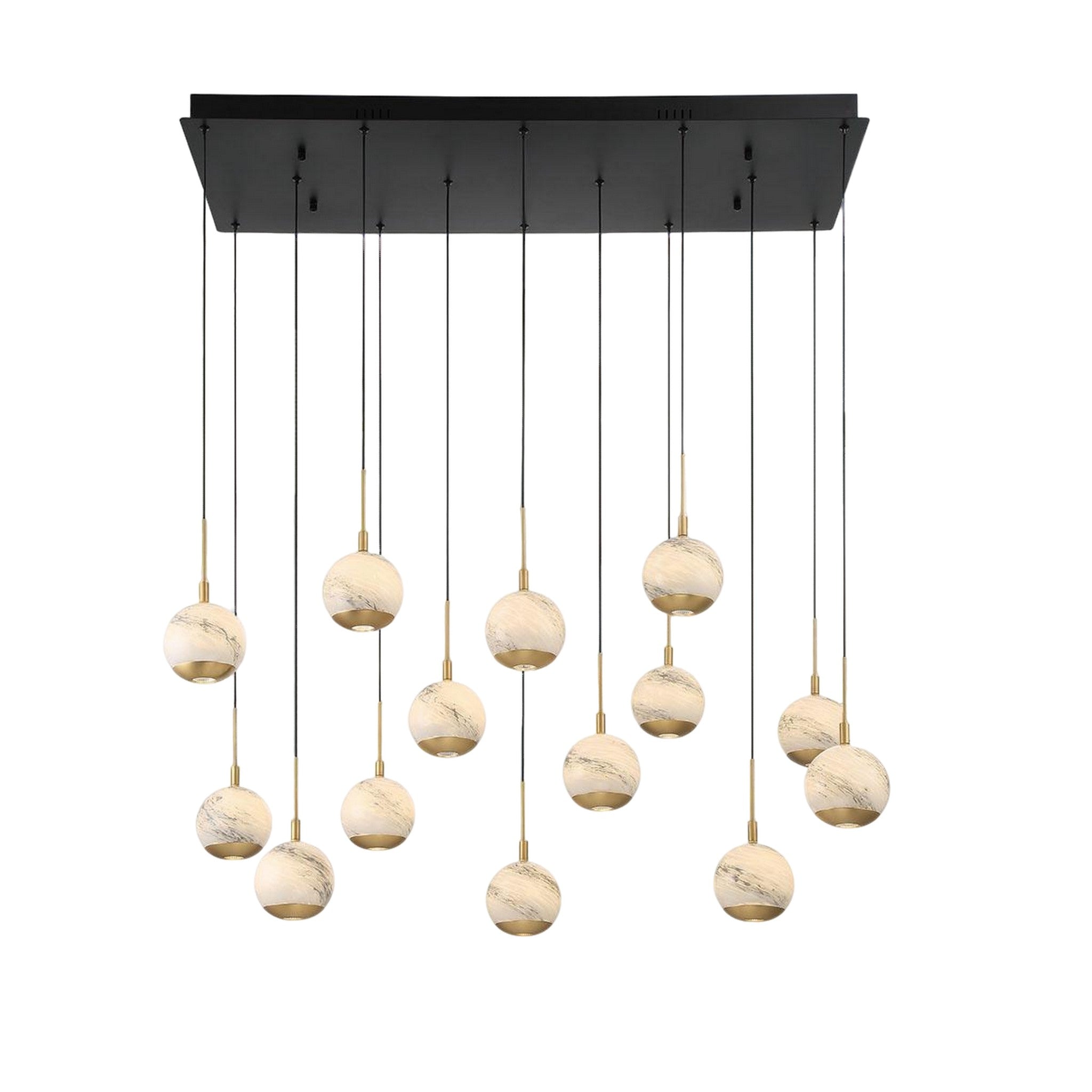 BAVENO RECTANGULAR LED CHANDELIER (MULTIPLE SIZES) - robinsonco.ca