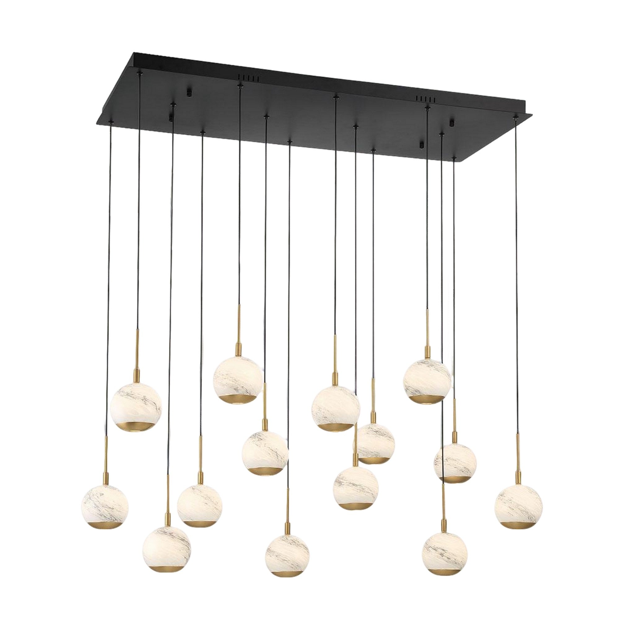 BAVENO RECTANGULAR LED CHANDELIER (MULTIPLE SIZES) - robinsonco.ca
