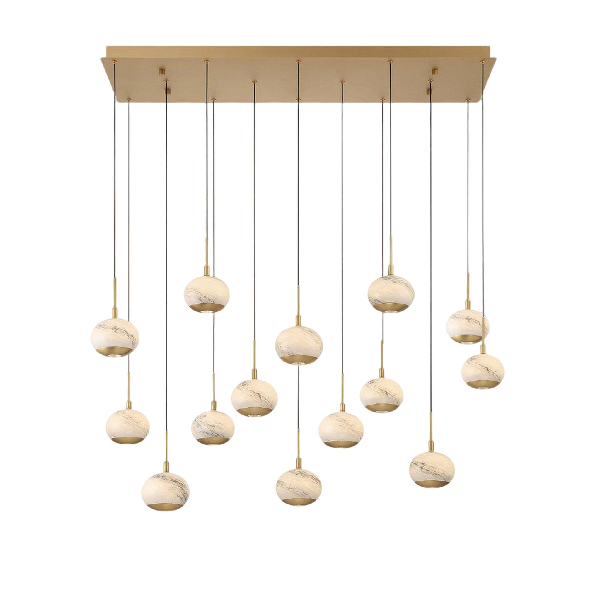 BAVENO RECTANGULAR LED CHANDELIER (MULTIPLE SIZES) - robinsonco.ca