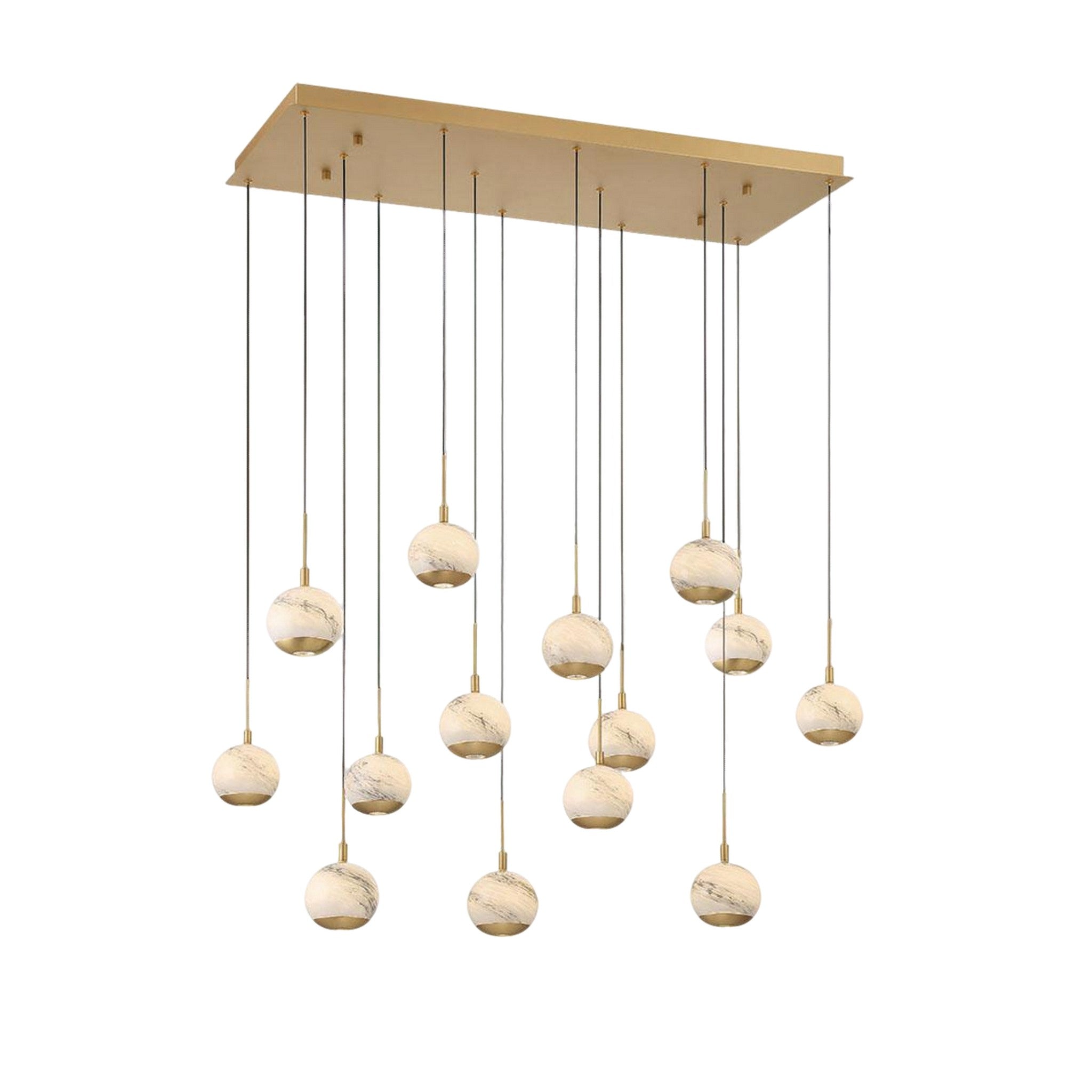 BAVENO RECTANGULAR LED CHANDELIER (MULTIPLE SIZES) - robinsonco.ca