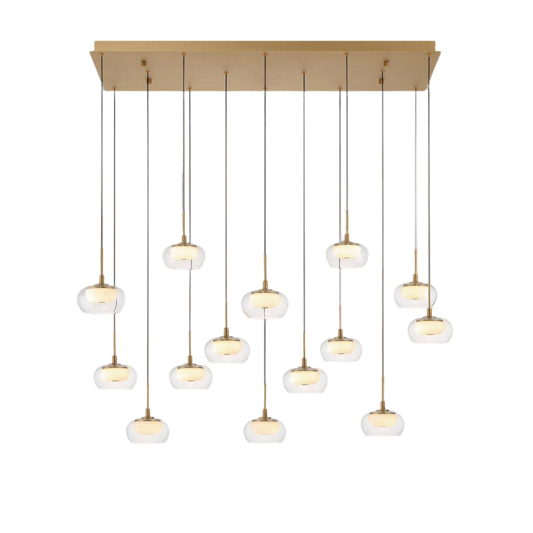 MANAROLA RECTANGULAR LED CHANDELIER (MULTIPLE SIZES) - robinsonco.ca