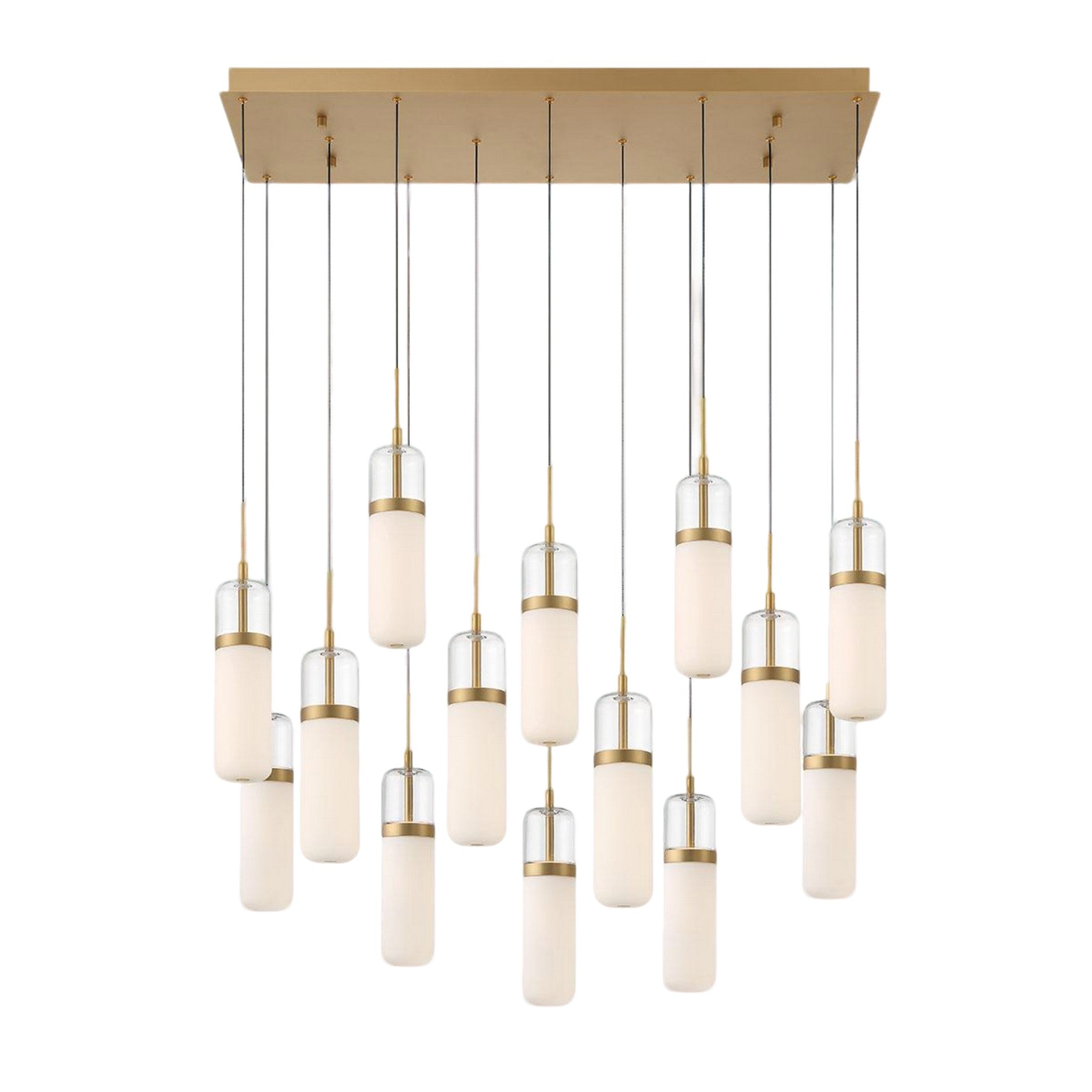 VERONA RECTANGULAR LED CHANDELIER (MULTIPLE SIZES) - robinsonco.ca