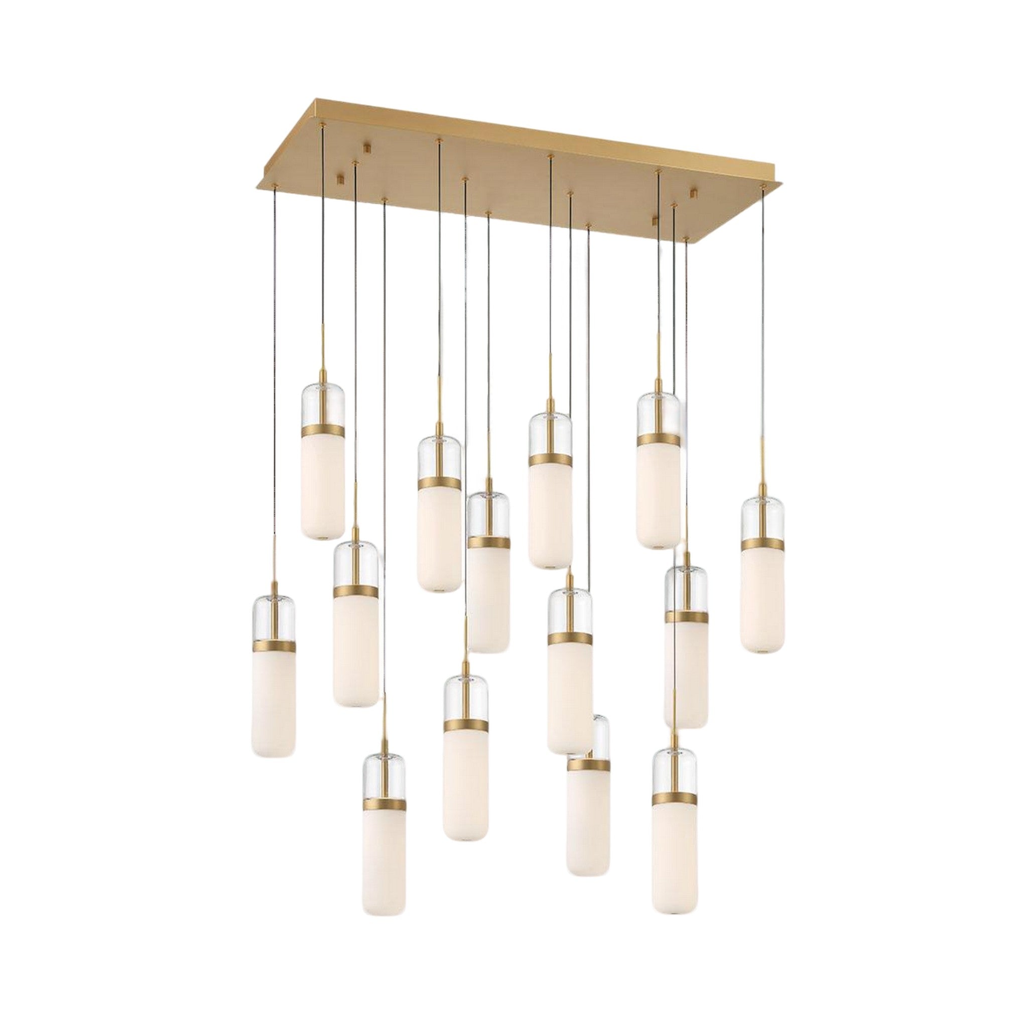 VERONA RECTANGULAR LED CHANDELIER (MULTIPLE SIZES) - robinsonco.ca