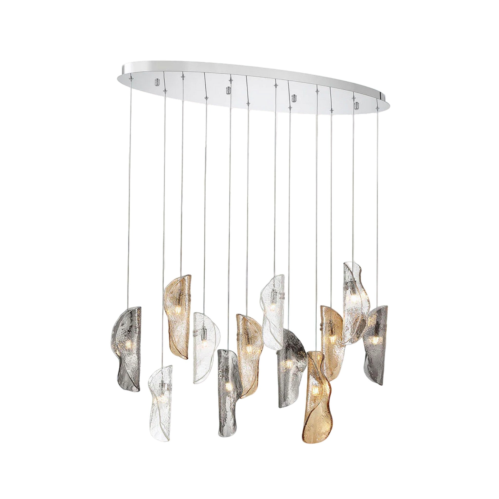 SORRENTO OVAL LED CHANDELIER (MULTIPLE SIZES) - robinsonco.ca