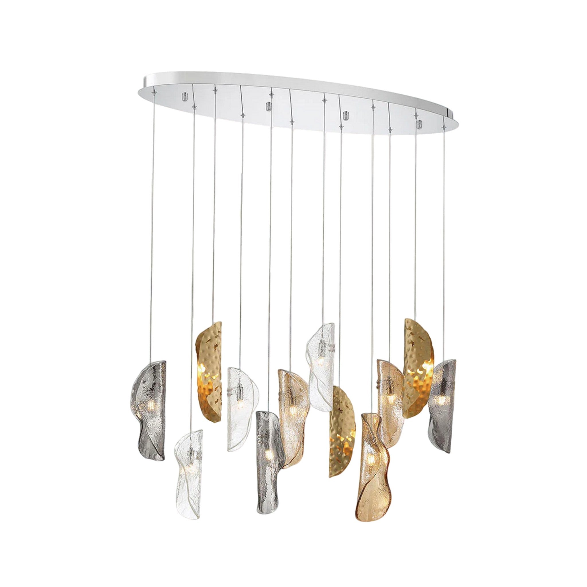 SORRENTO OVAL LED CHANDELIER (MULTIPLE SIZES) - robinsonco.ca