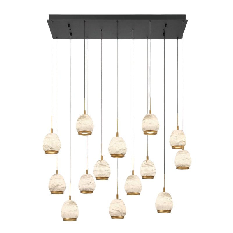 LUCIDATA RECTANGULAR LED CHANDELIER (MULTIPLE SIZES) - robinsonco.ca