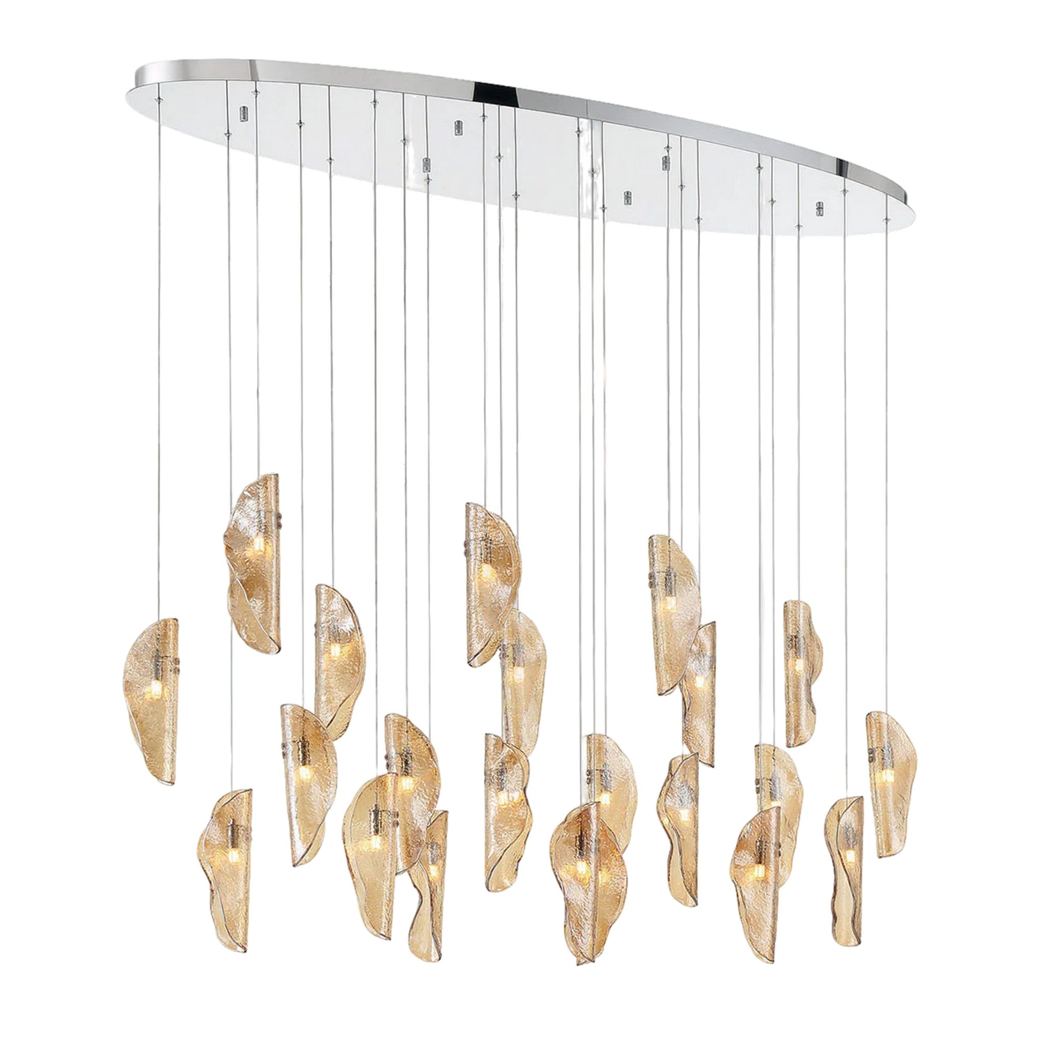 SORRENTO OVAL LED CHANDELIER (MULTIPLE SIZES) - robinsonco.ca