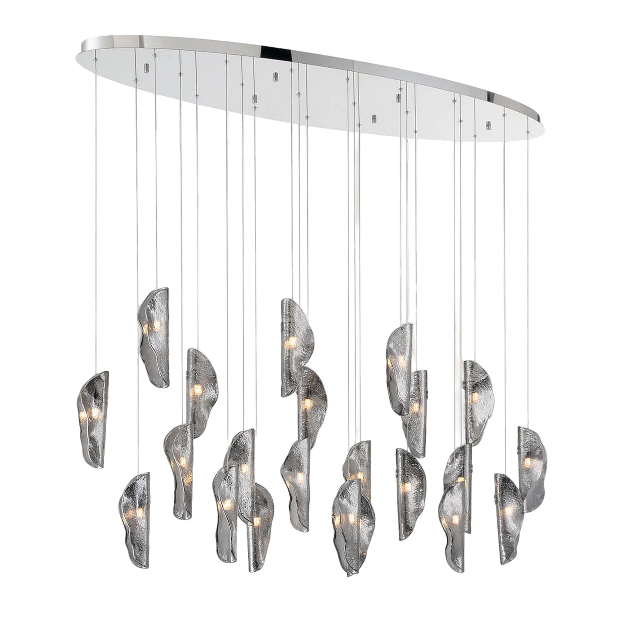 SORRENTO OVAL LED CHANDELIER (MULTIPLE SIZES) - robinsonco.ca