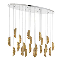 SORRENTO OVAL LED CHANDELIER (MULTIPLE SIZES) - robinsonco.ca
