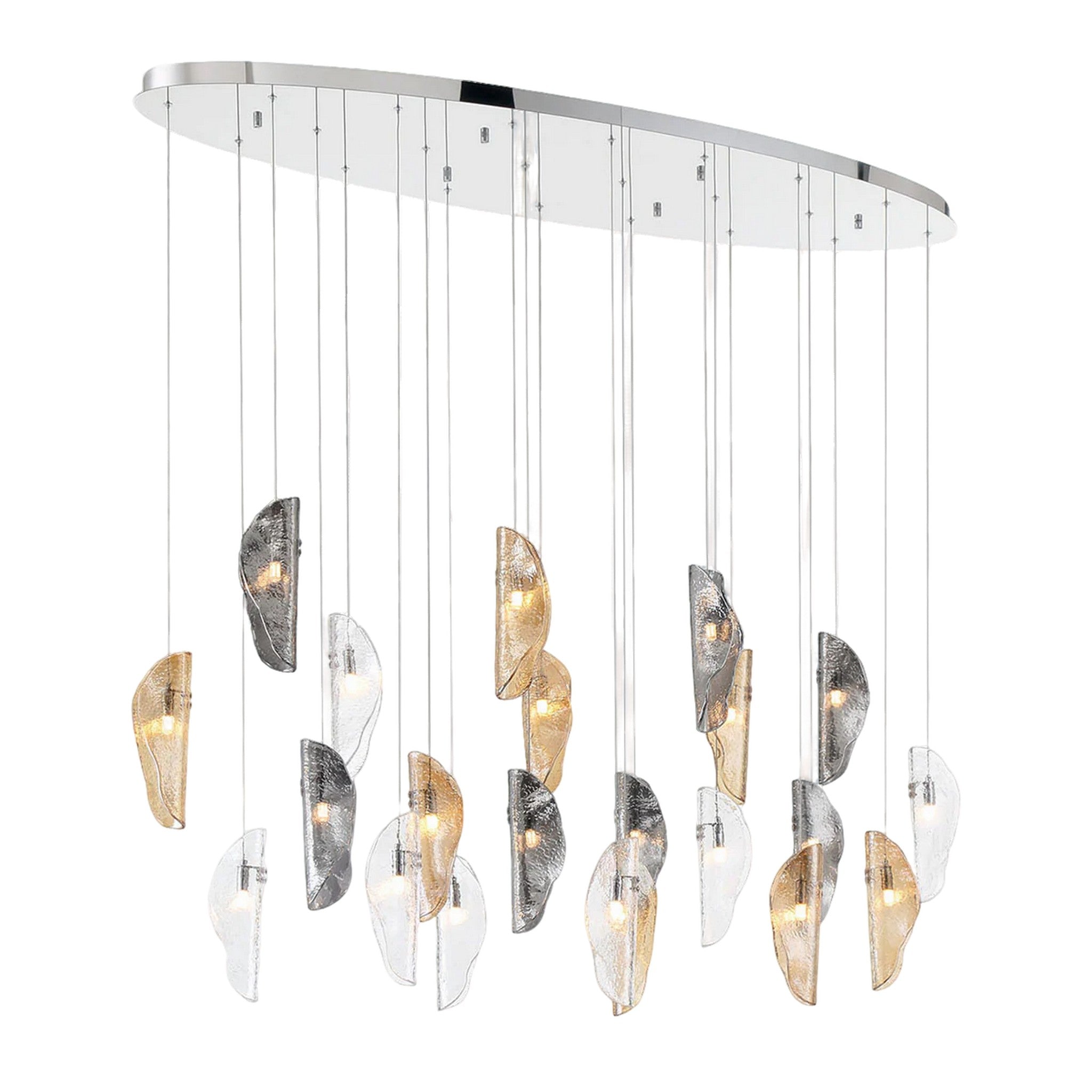 SORRENTO OVAL LED CHANDELIER (MULTIPLE SIZES) - robinsonco.ca