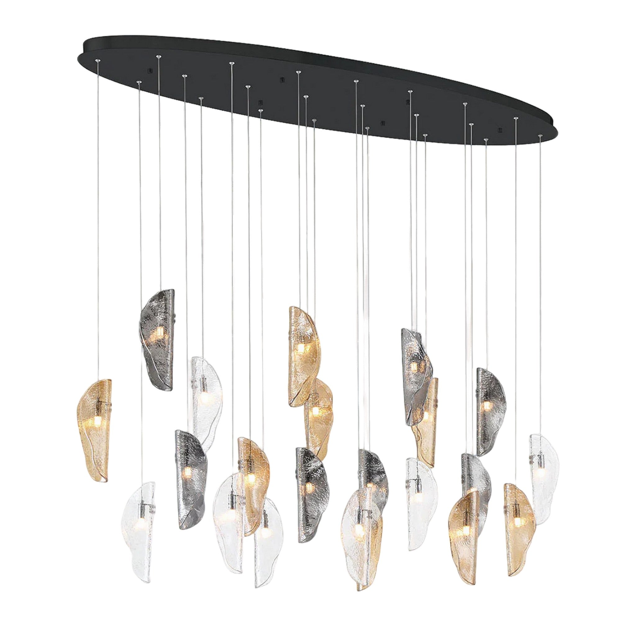 SORRENTO OVAL LED CHANDELIER (MULTIPLE SIZES) - robinsonco.ca