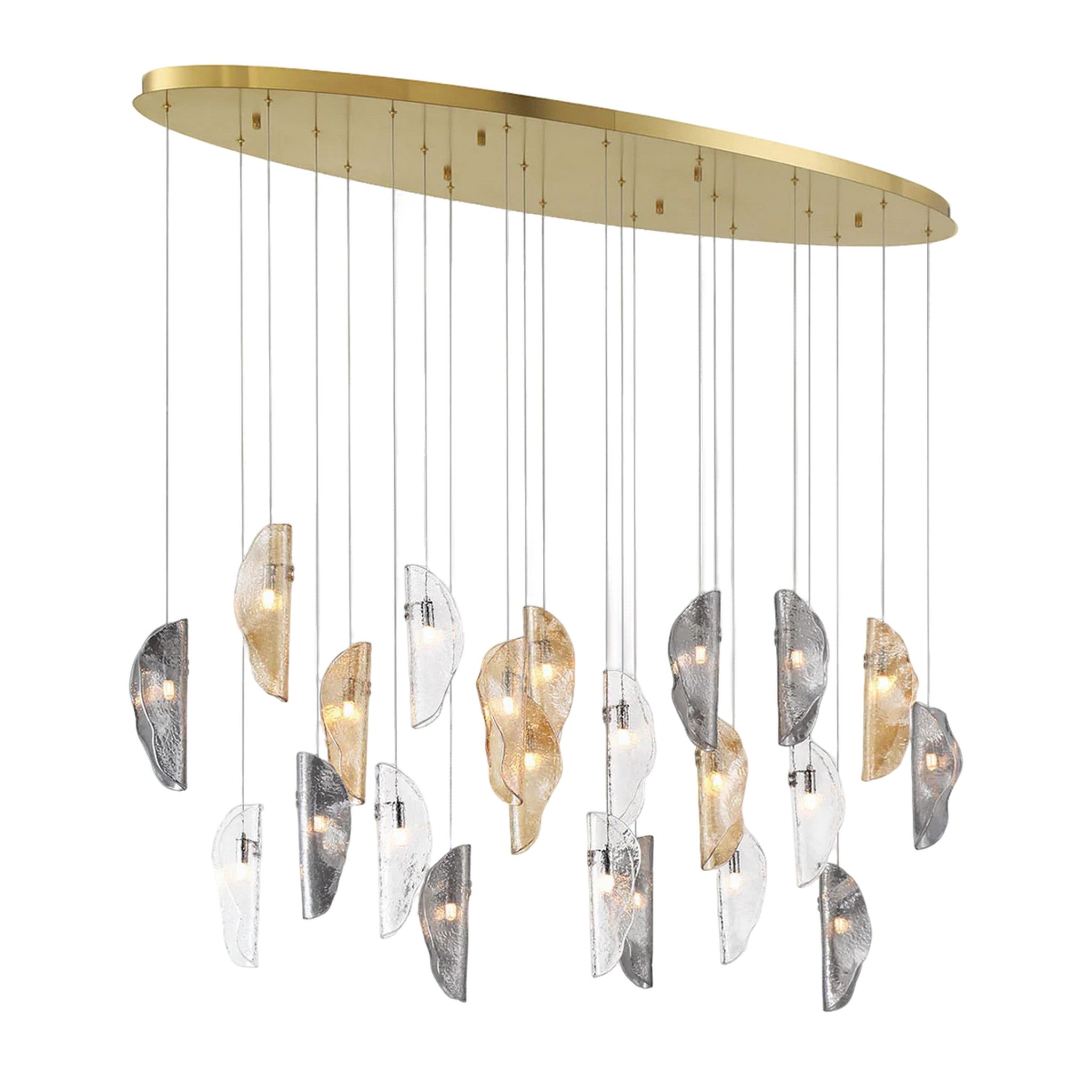 SORRENTO OVAL LED CHANDELIER (MULTIPLE SIZES) - robinsonco.ca