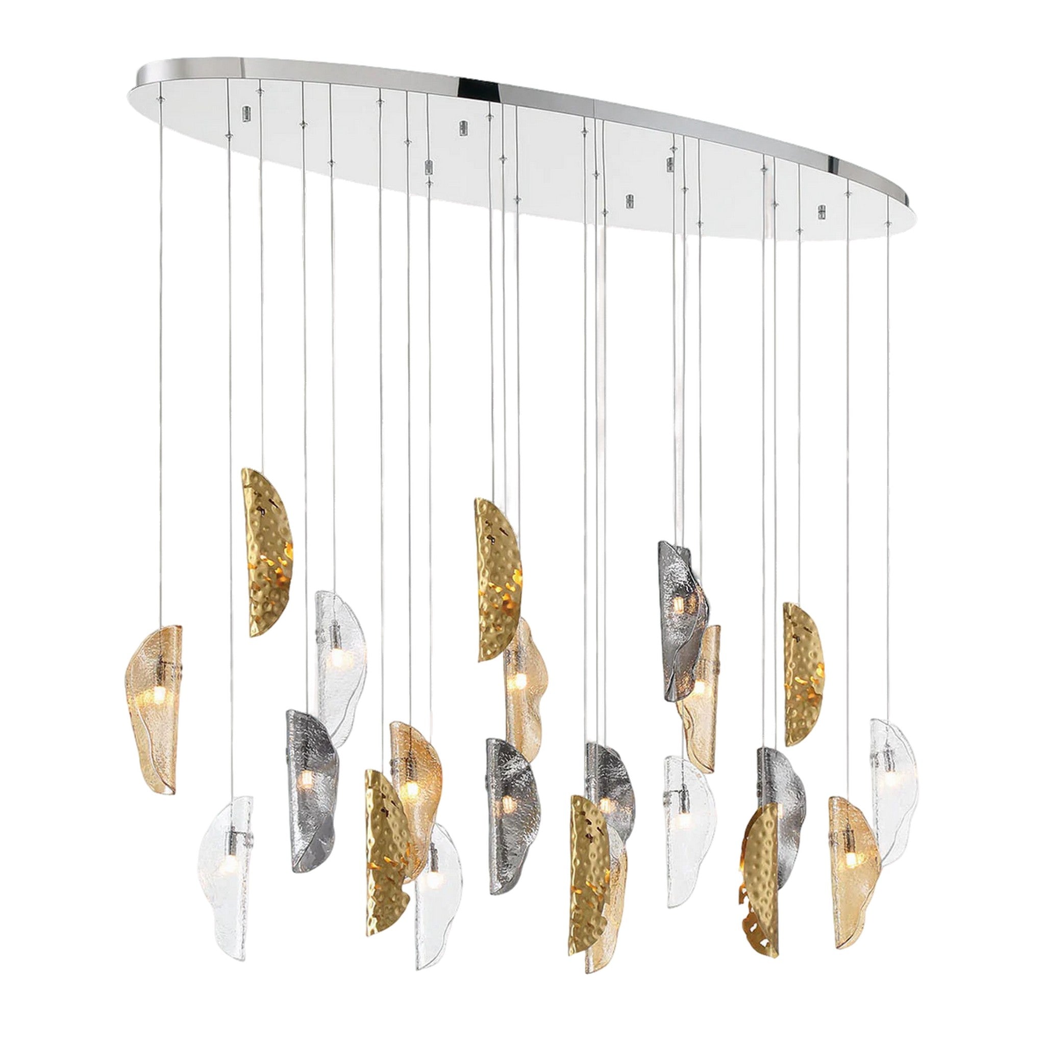 SORRENTO OVAL LED CHANDELIER (MULTIPLE SIZES) - robinsonco.ca
