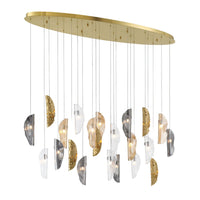 SORRENTO OVAL LED CHANDELIER (MULTIPLE SIZES) - robinsonco.ca