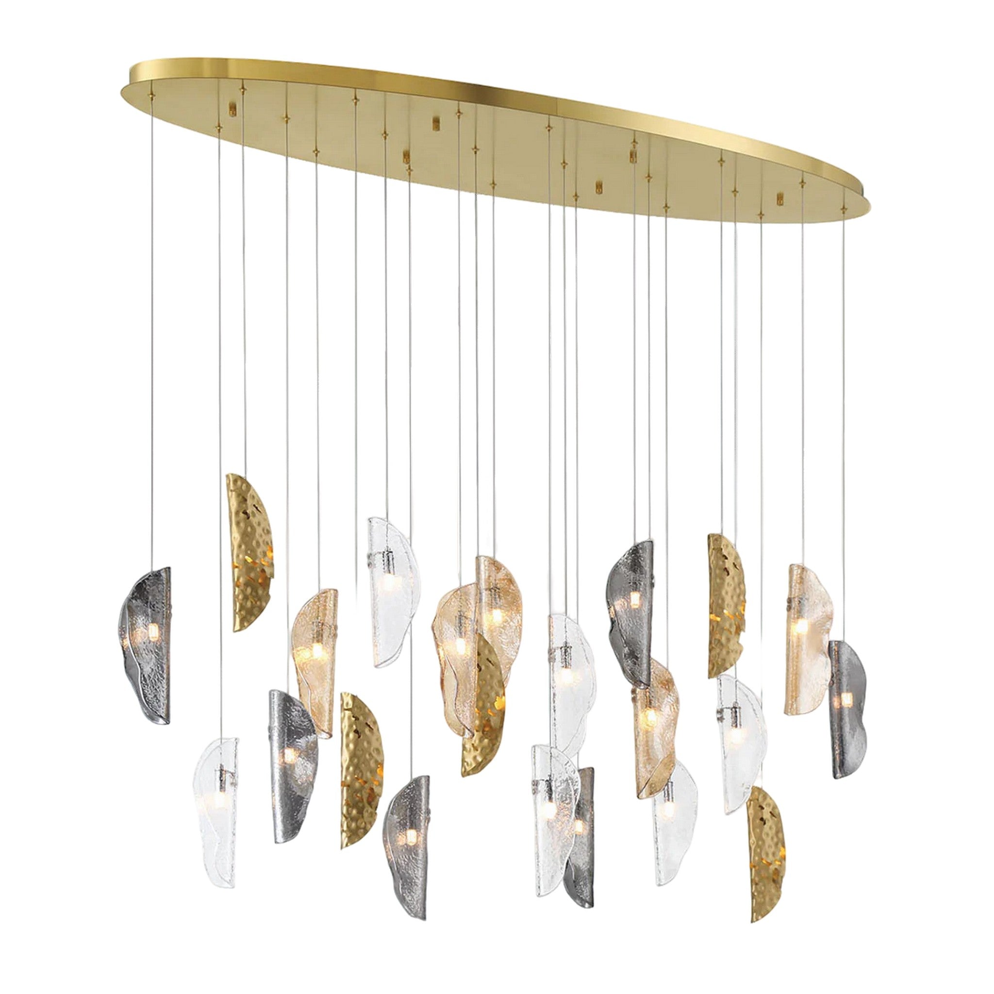 SORRENTO OVAL LED CHANDELIER (MULTIPLE SIZES) - robinsonco.ca