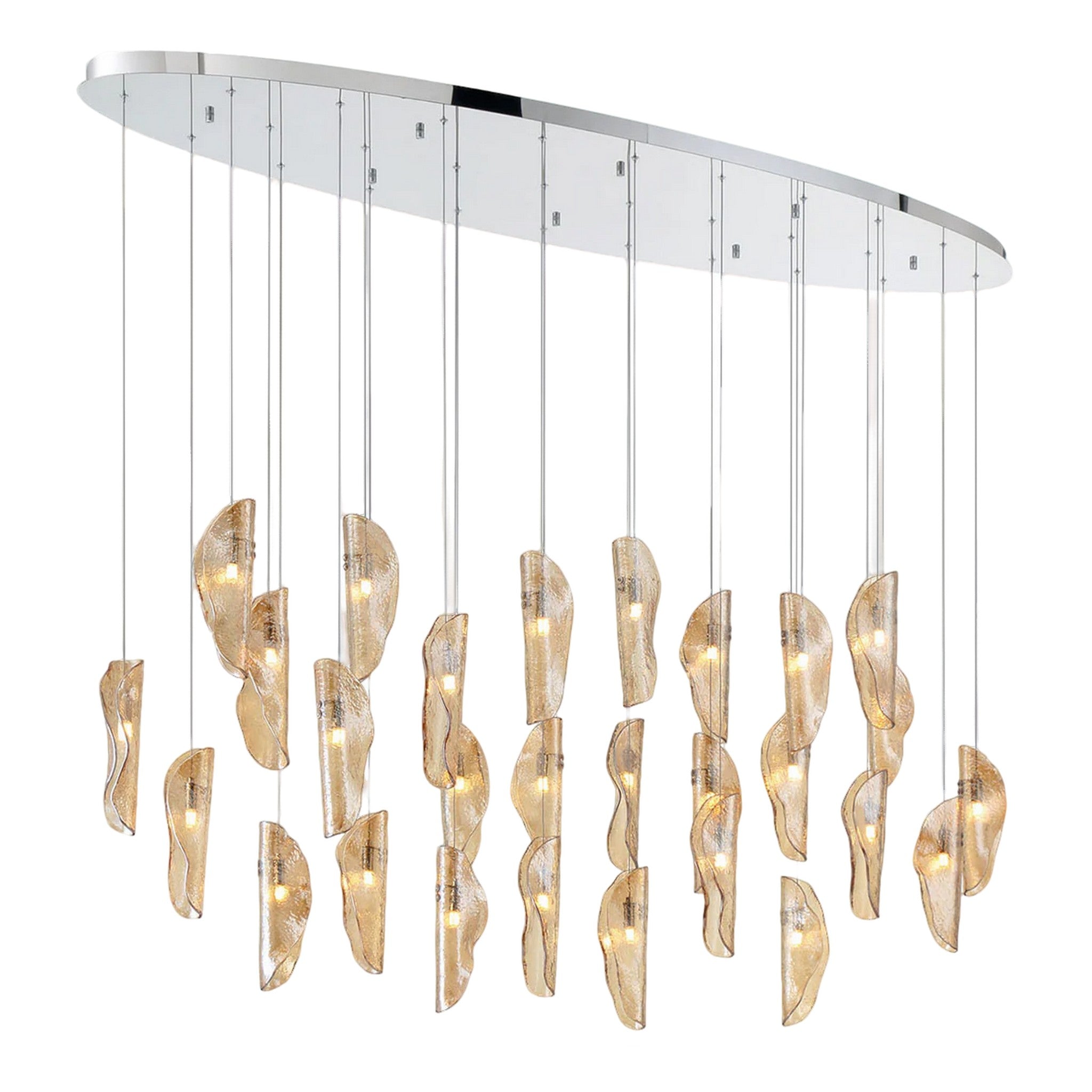 SORRENTO OVAL LED CHANDELIER (MULTIPLE SIZES) - robinsonco.ca