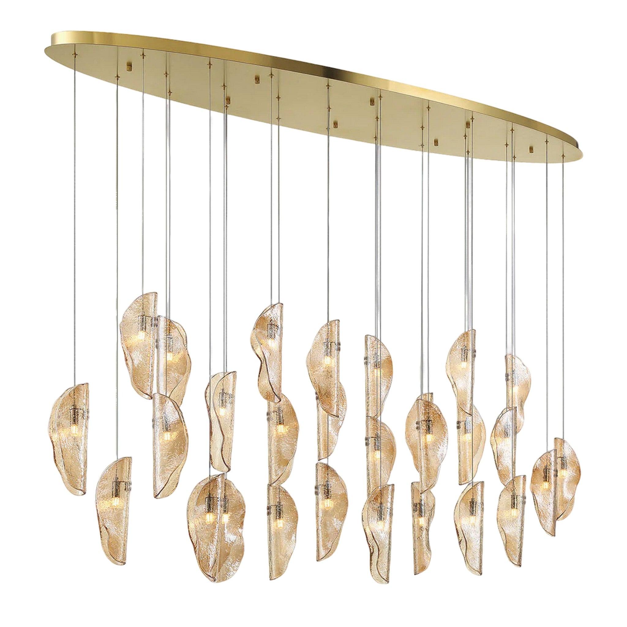 SORRENTO OVAL LED CHANDELIER (MULTIPLE SIZES) - robinsonco.ca