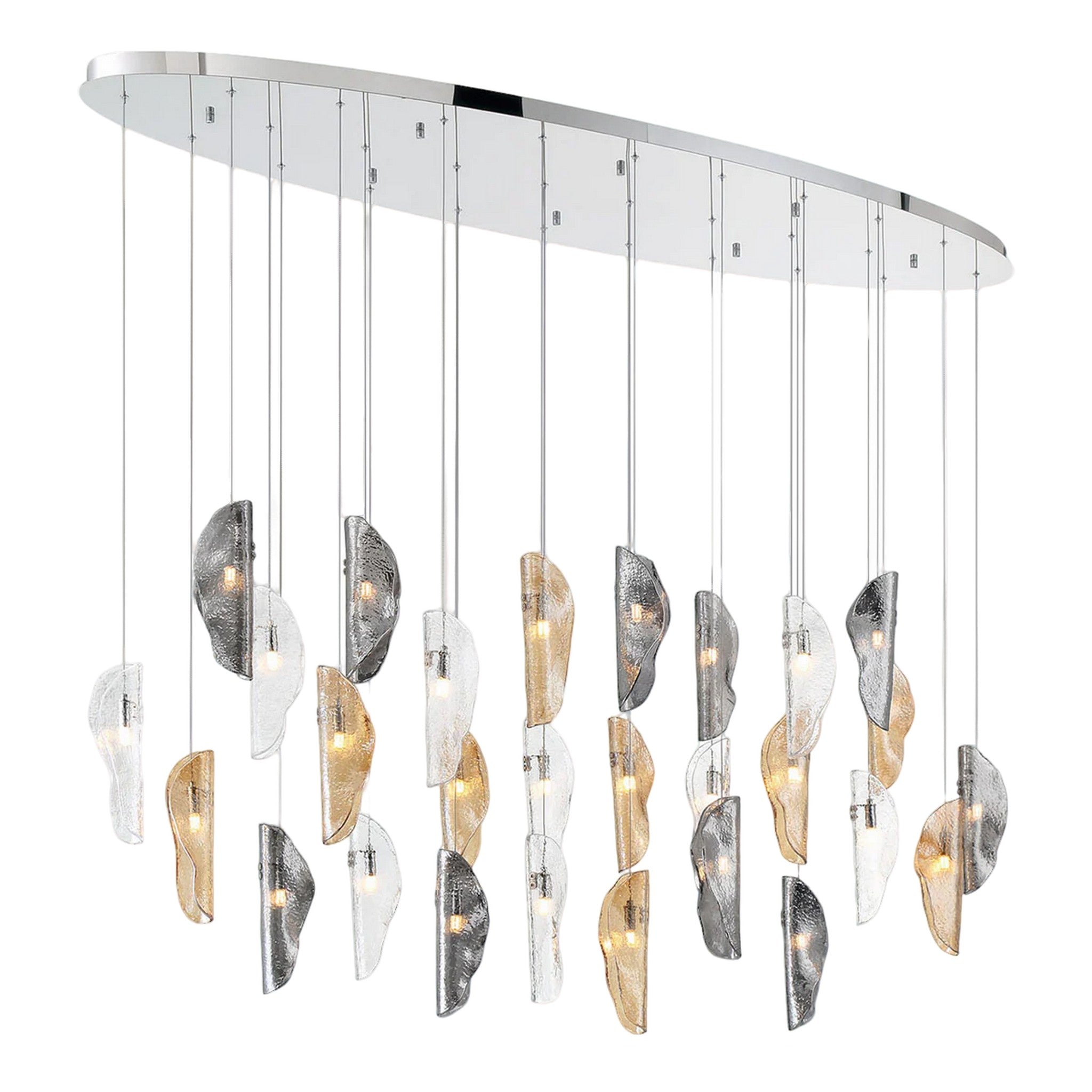 SORRENTO OVAL LED CHANDELIER (MULTIPLE SIZES) - robinsonco.ca