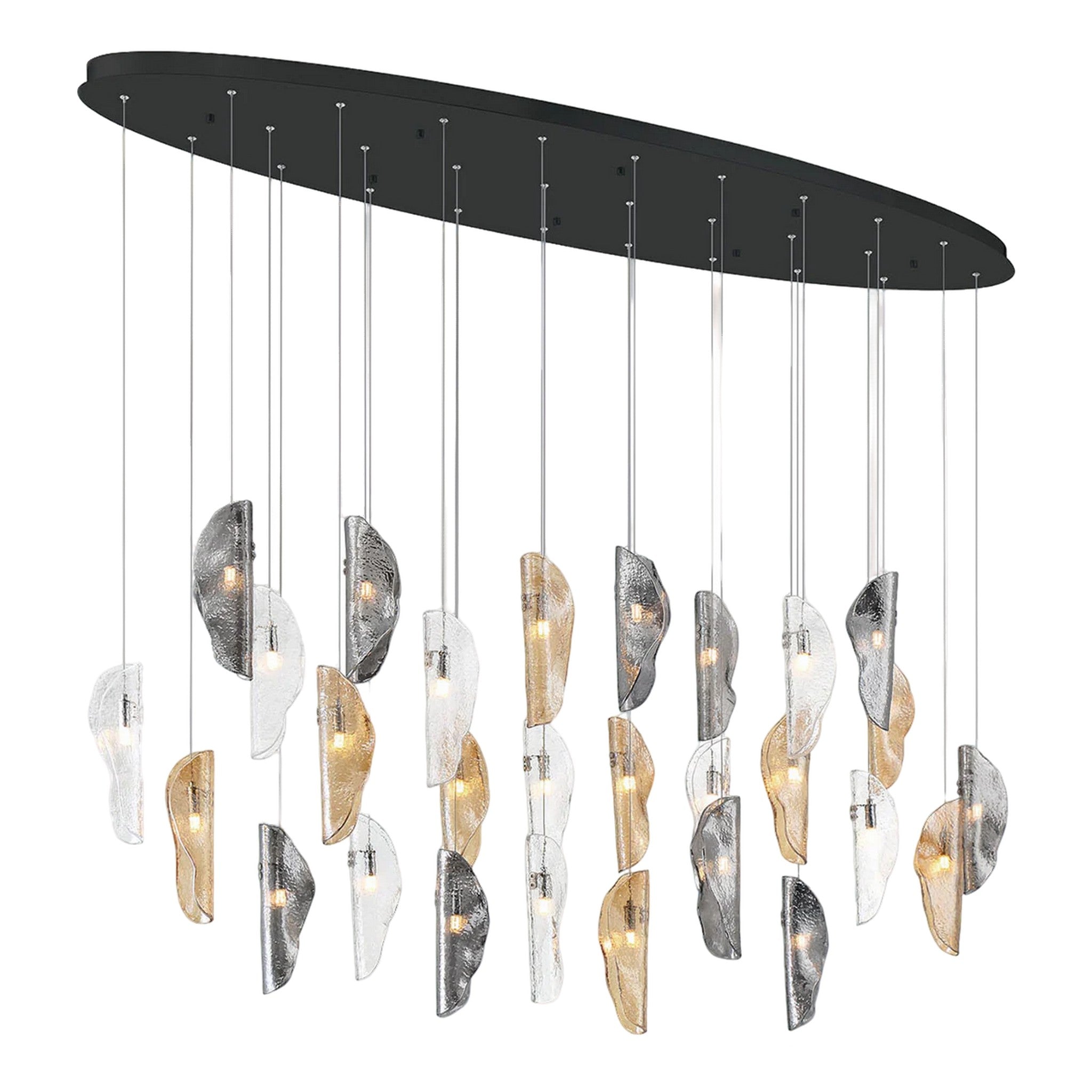 SORRENTO OVAL LED CHANDELIER (MULTIPLE SIZES) - robinsonco.ca