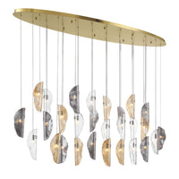 SORRENTO OVAL LED CHANDELIER (MULTIPLE SIZES) - robinsonco.ca