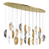 SORRENTO OVAL LED CHANDELIER (MULTIPLE SIZES) - robinsonco.ca
