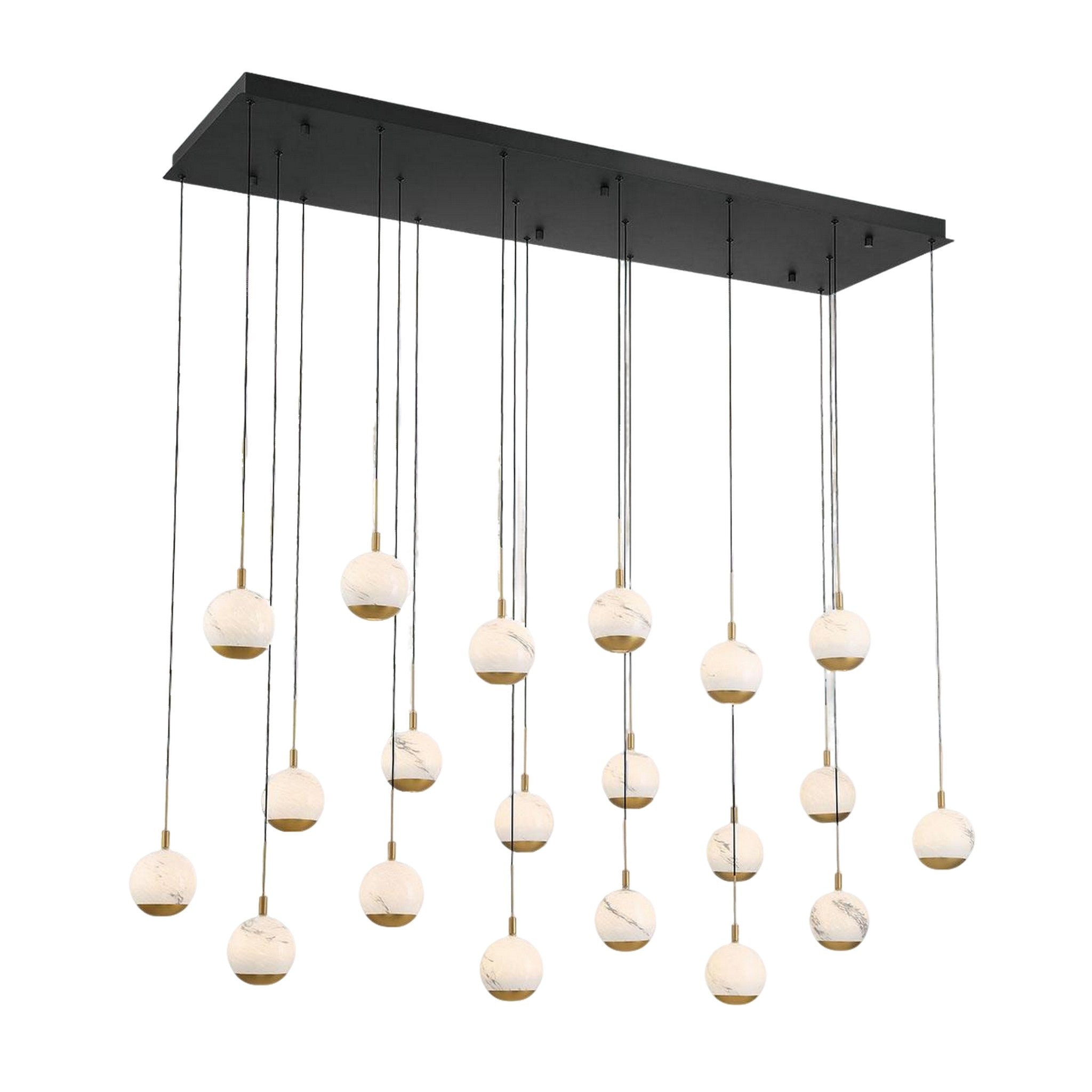 BAVENO RECTANGULAR LED CHANDELIER (MULTIPLE SIZES) - robinsonco.ca