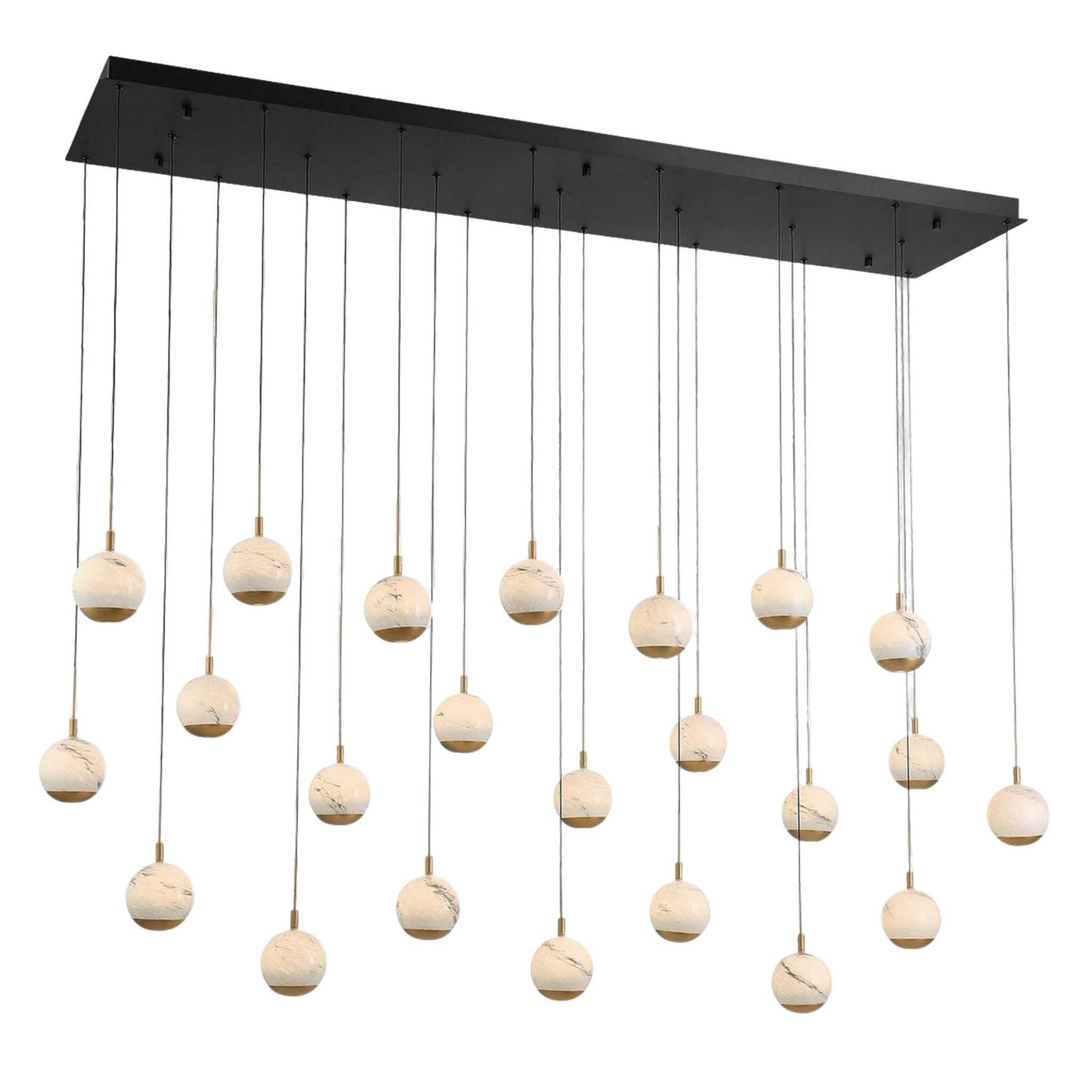 BAVENO RECTANGULAR LED CHANDELIER (MULTIPLE SIZES) - robinsonco.ca