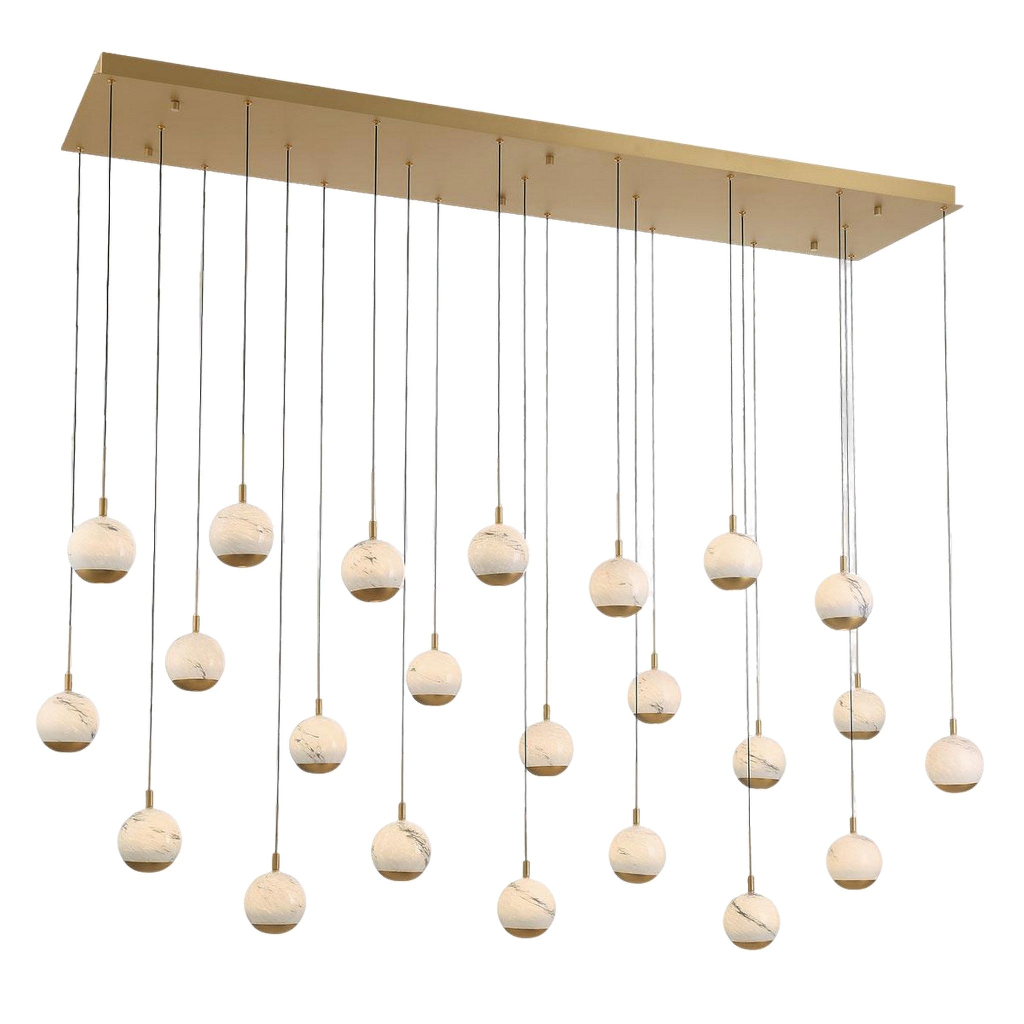 BAVENO RECTANGULAR LED CHANDELIER (MULTIPLE SIZES) - robinsonco.ca