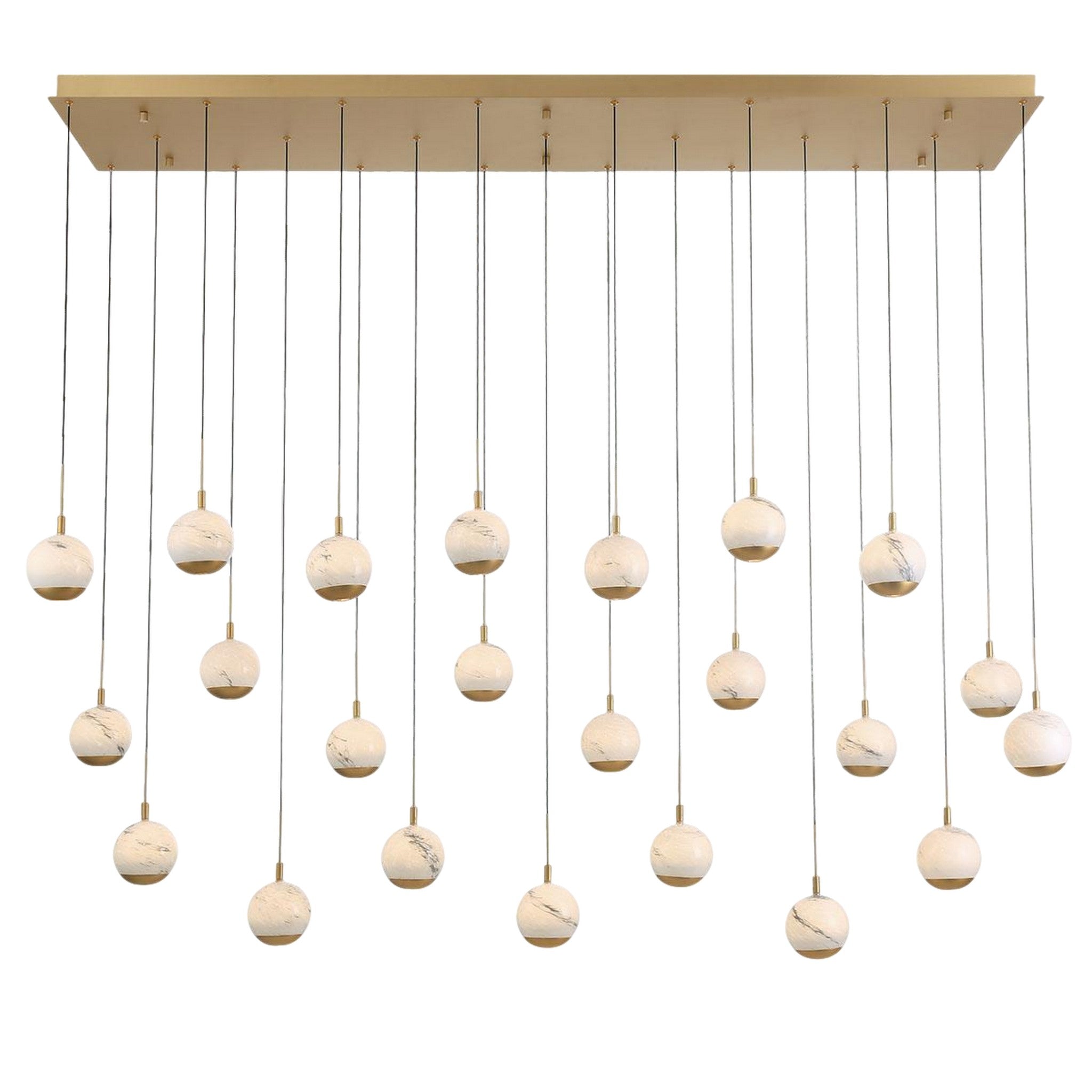 BAVENO RECTANGULAR LED CHANDELIER (MULTIPLE SIZES) - robinsonco.ca