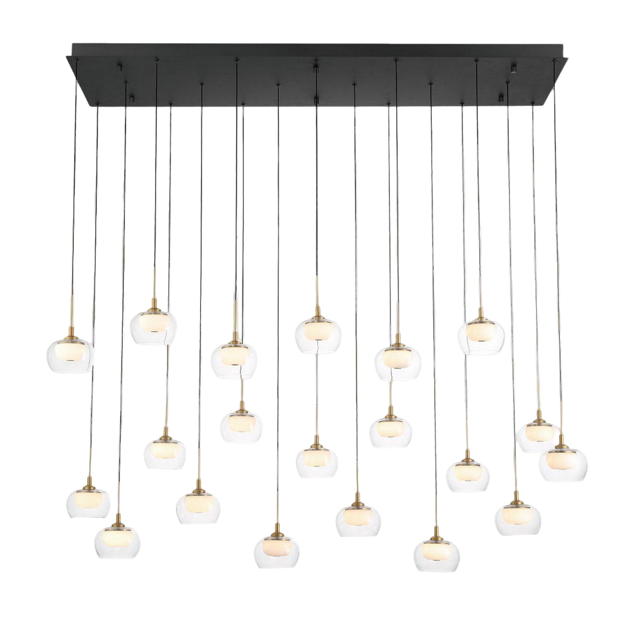 MANAROLA RECTANGULAR LED CHANDELIER (MULTIPLE SIZES) - robinsonco.ca