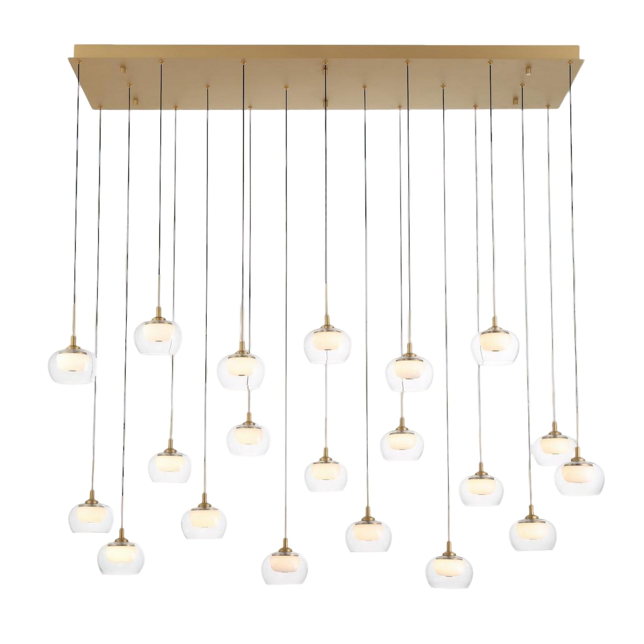MANAROLA RECTANGULAR LED CHANDELIER (MULTIPLE SIZES) - robinsonco.ca