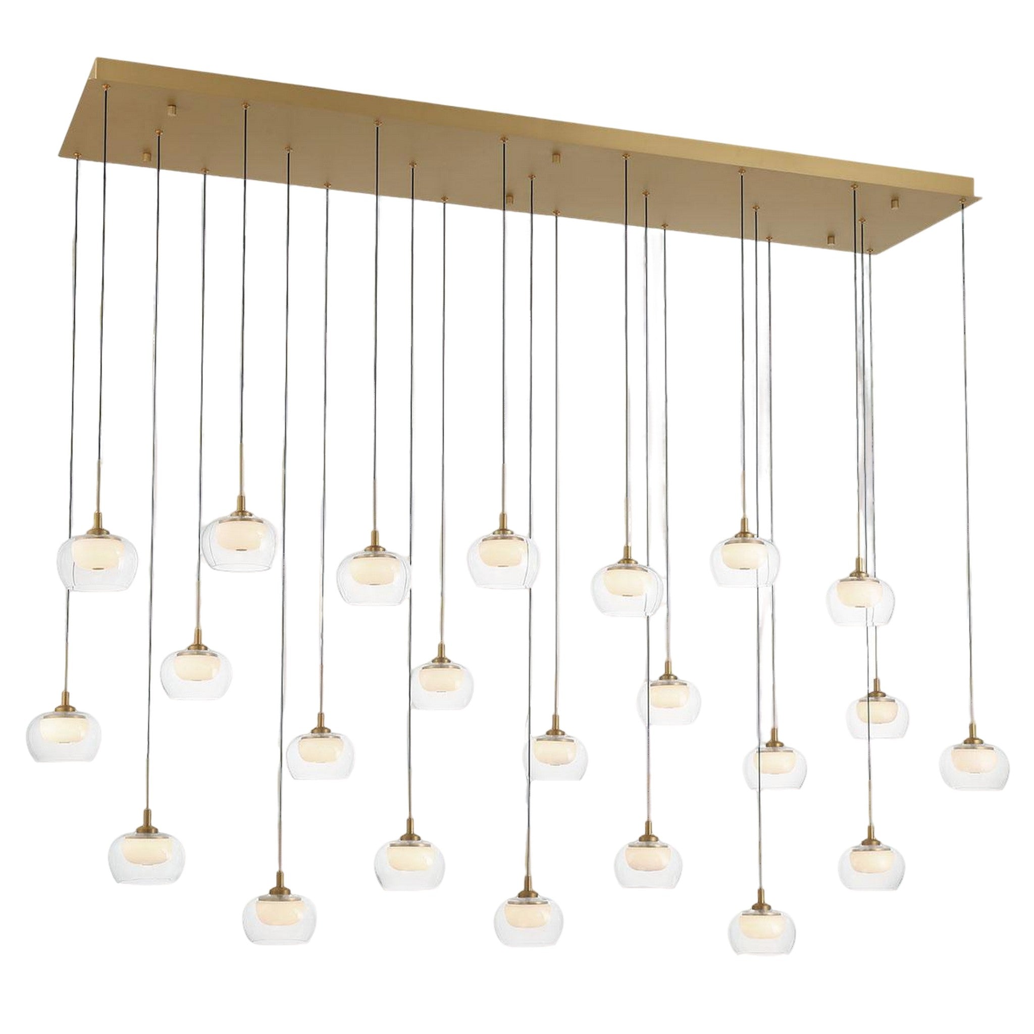 MANAROLA RECTANGULAR LED CHANDELIER (MULTIPLE SIZES) - robinsonco.ca