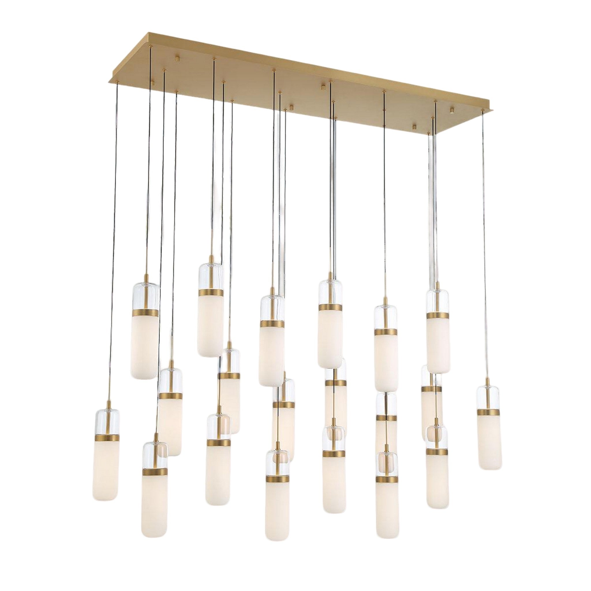 VERONA RECTANGULAR LED CHANDELIER (MULTIPLE SIZES) - robinsonco.ca