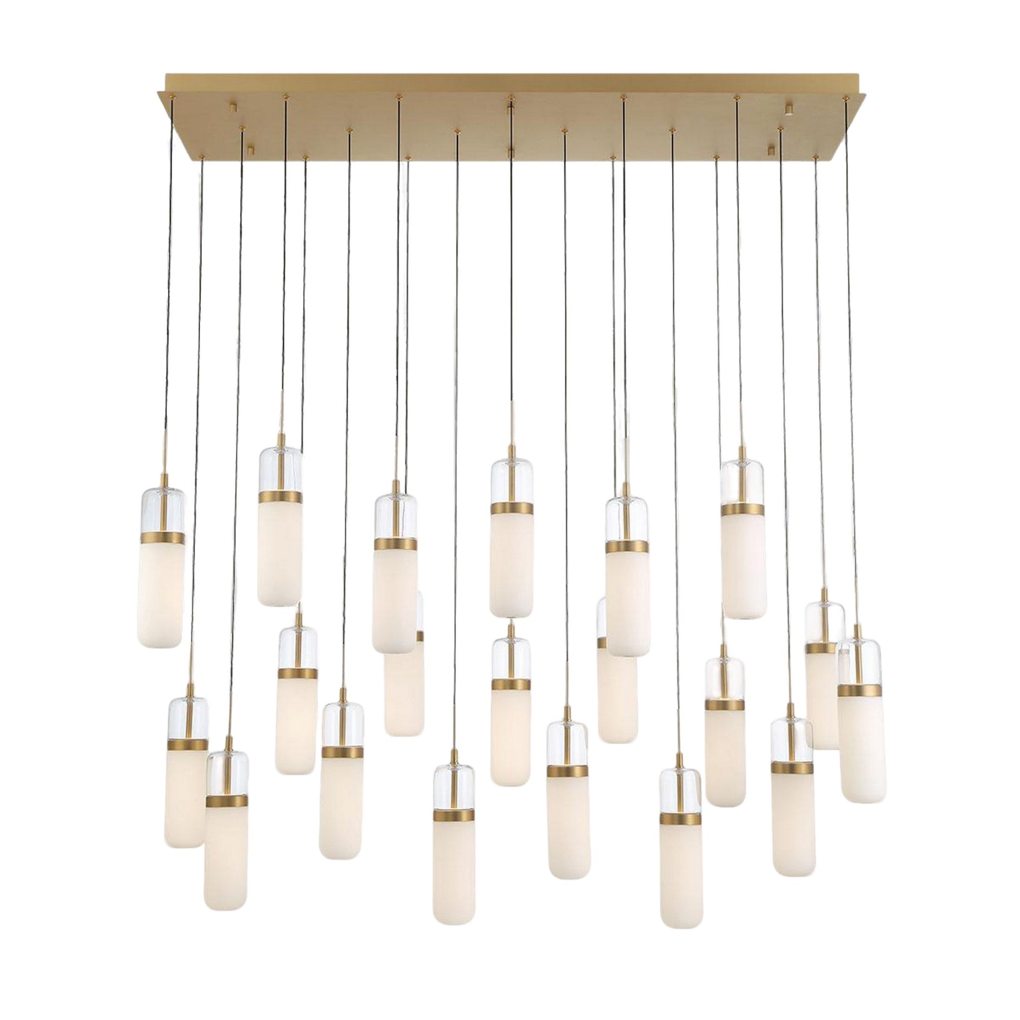 VERONA RECTANGULAR LED CHANDELIER (MULTIPLE SIZES) - robinsonco.ca