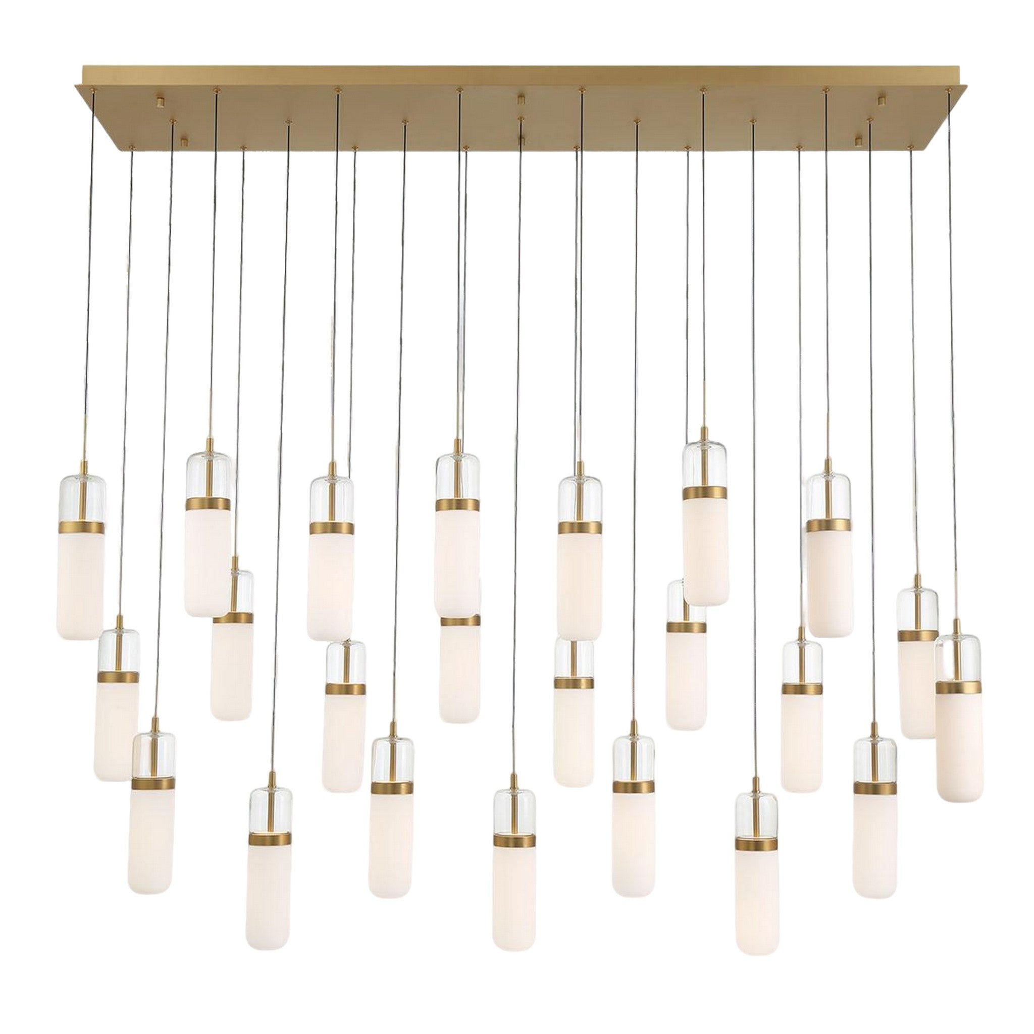 VERONA RECTANGULAR LED CHANDELIER (MULTIPLE SIZES) - robinsonco.ca